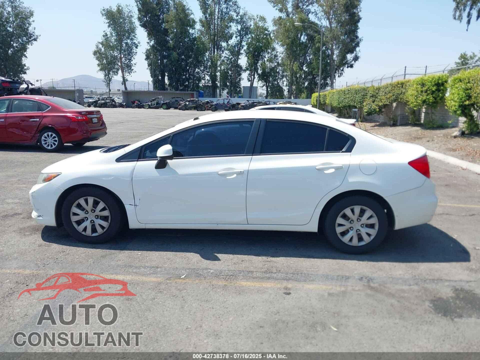 HONDA CIVIC 2012 - 19XFB2F5XCE376302