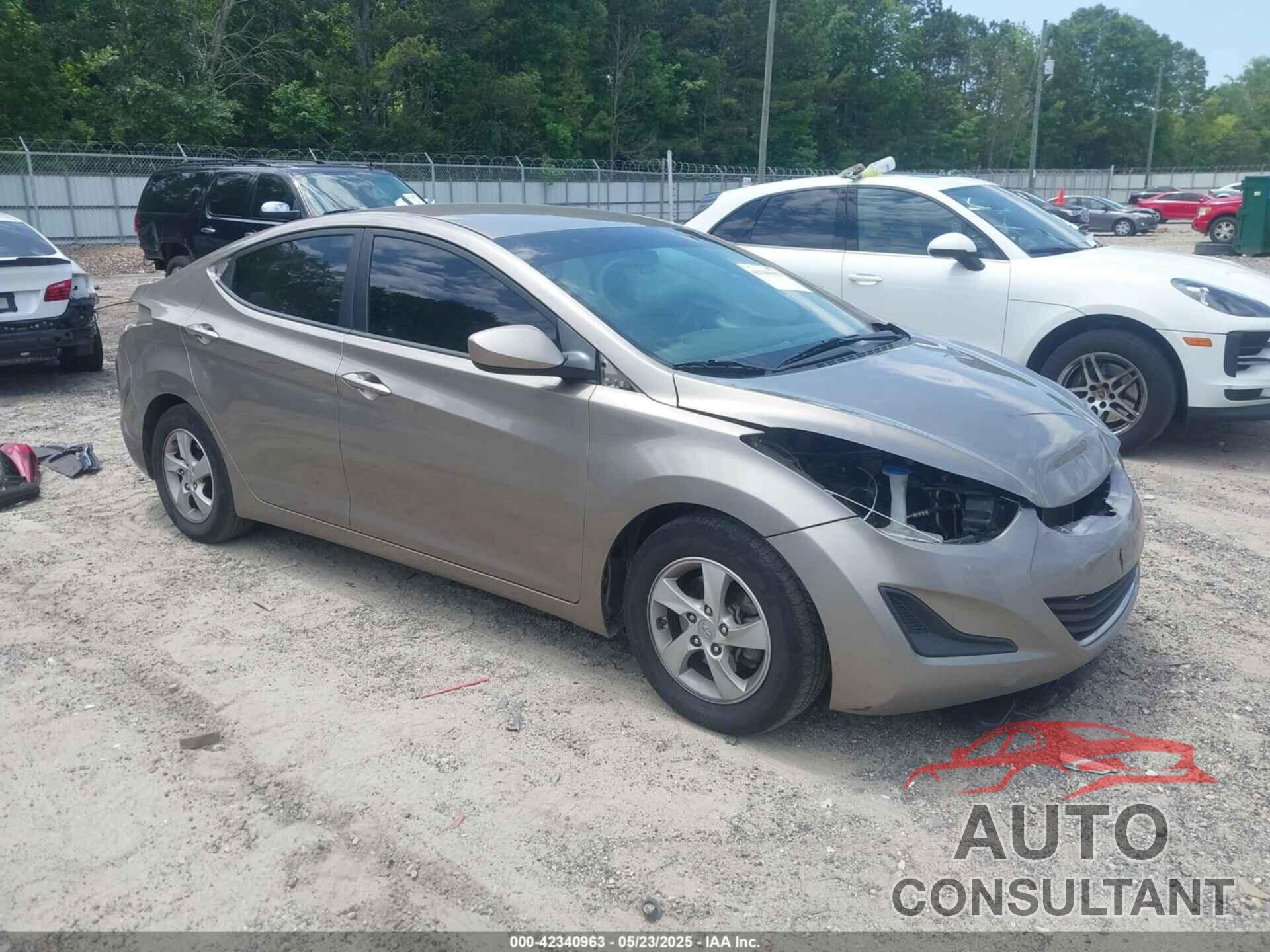 HYUNDAI ELANTRA 2015 - 5NPDH4AE3FH567553