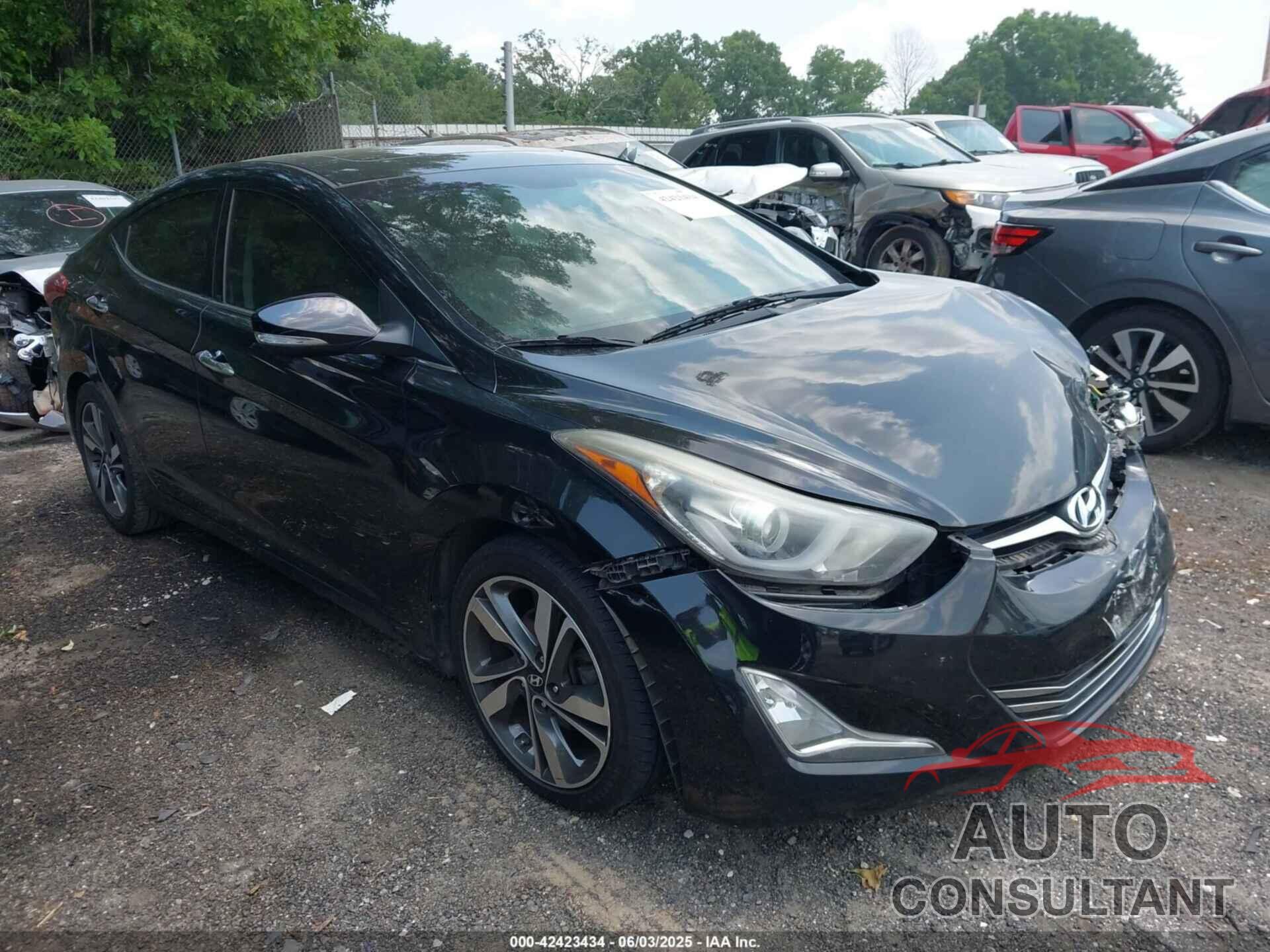 HYUNDAI ELANTRA 2014 - KMHDH4AE5EU070651