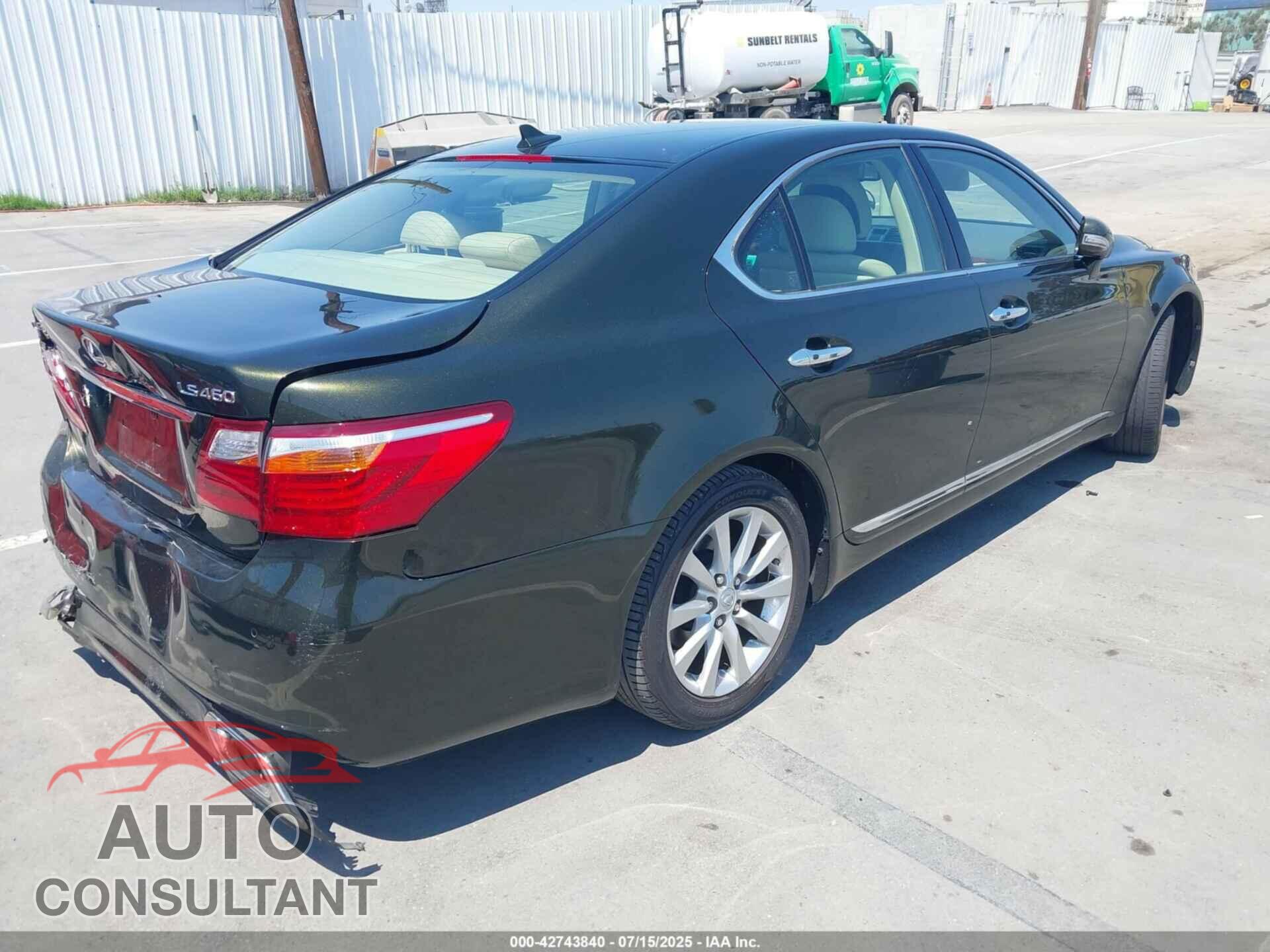LEXUS LS 460 2010 - JTHBL5EF5A5092493