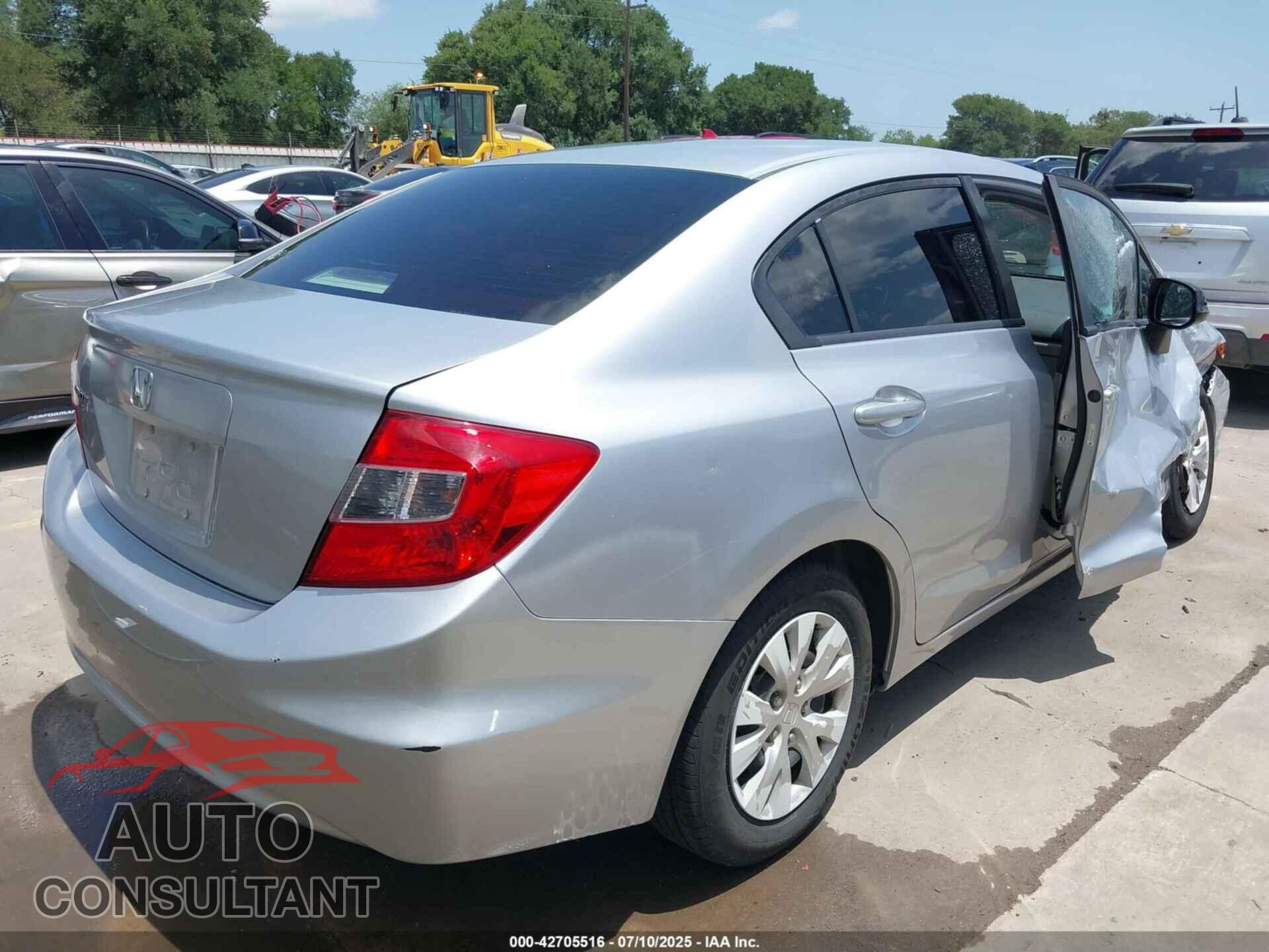 HONDA CIVIC 2012 - 19XFB2F54CE098710