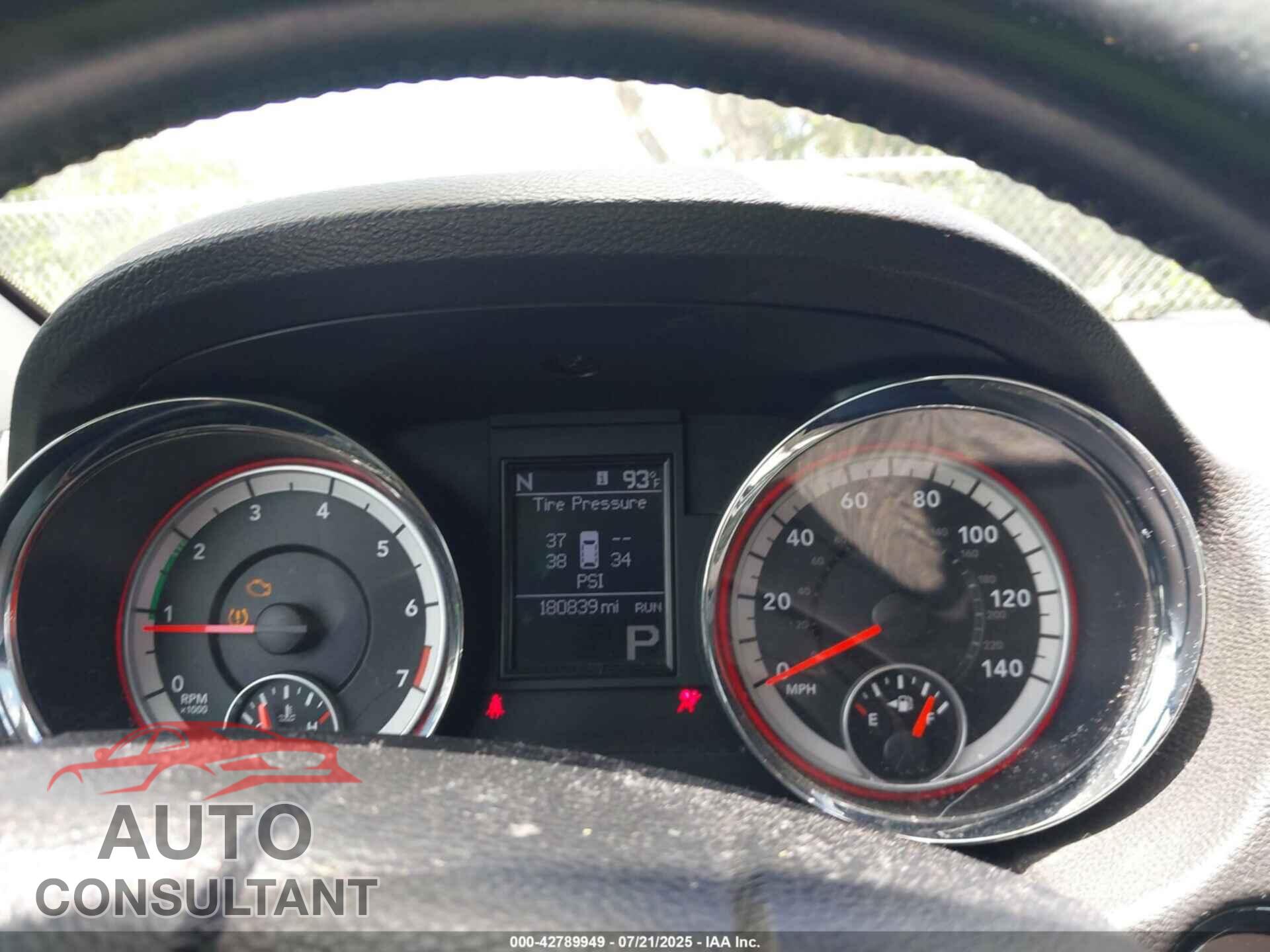 DODGE DURANGO 2012 - 1C4RDHDG7CC152720