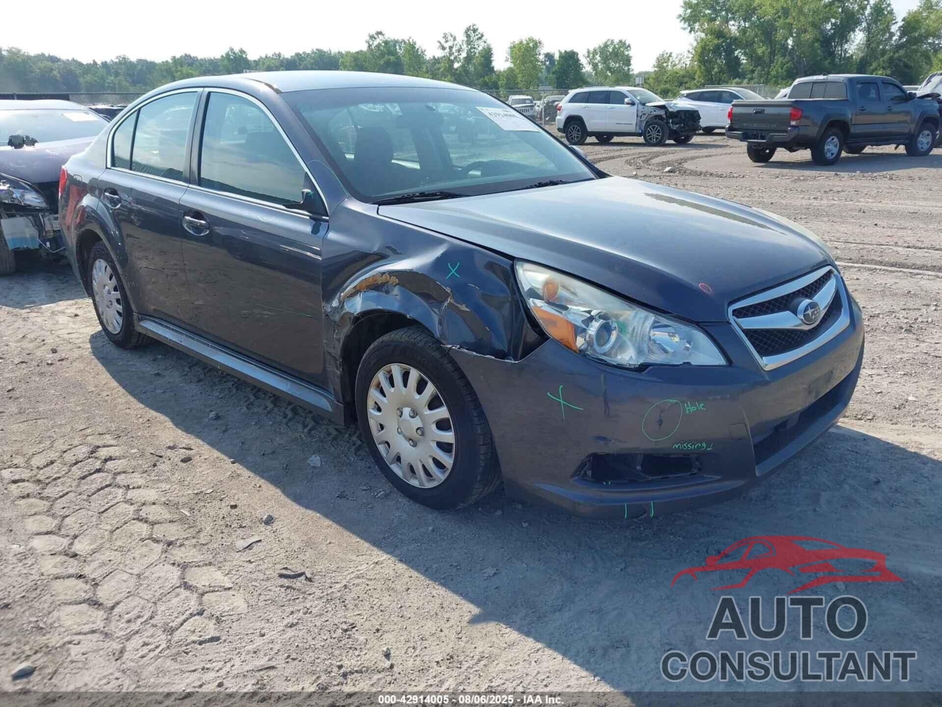 SUBARU LEGACY 2011 - 4S3BMCA60B3259431