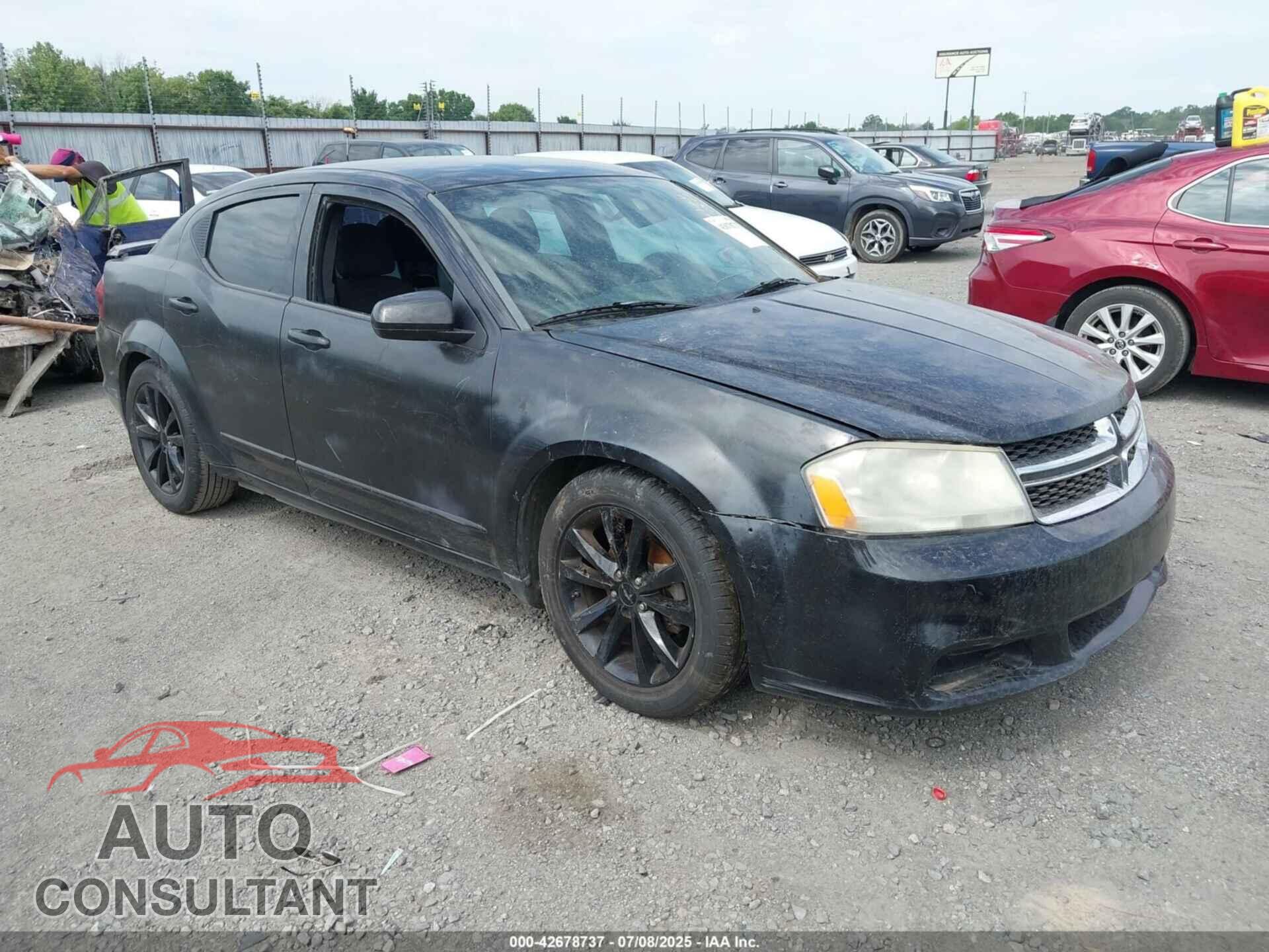 DODGE AVENGER 2012 - 1C3CDZCB6CN167509