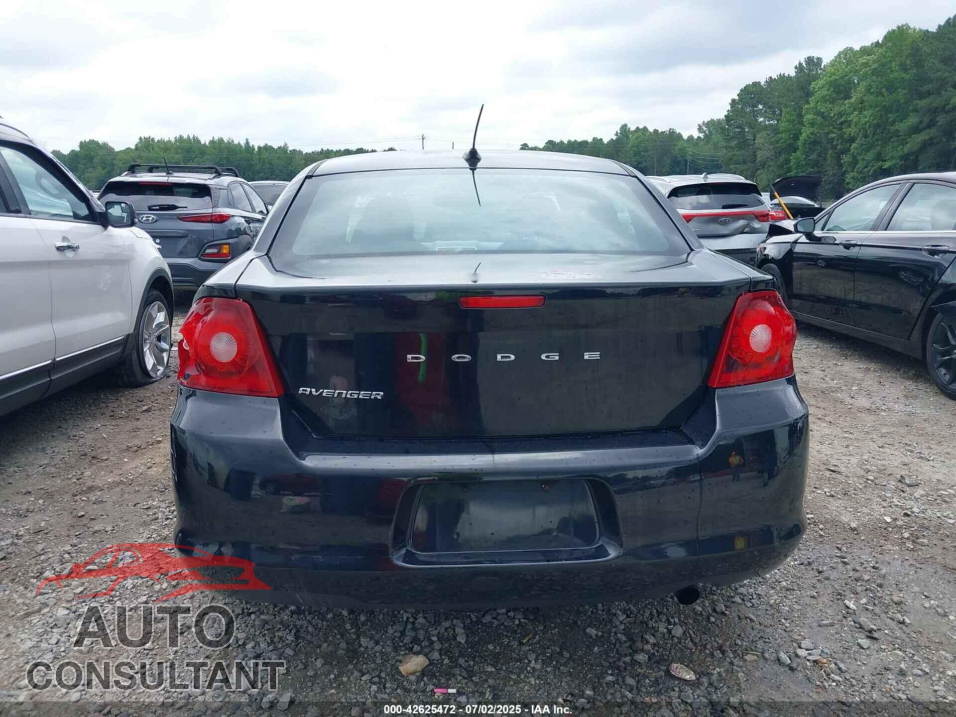 DODGE AVENGER 2013 - 1C3CDZAB3DN616942