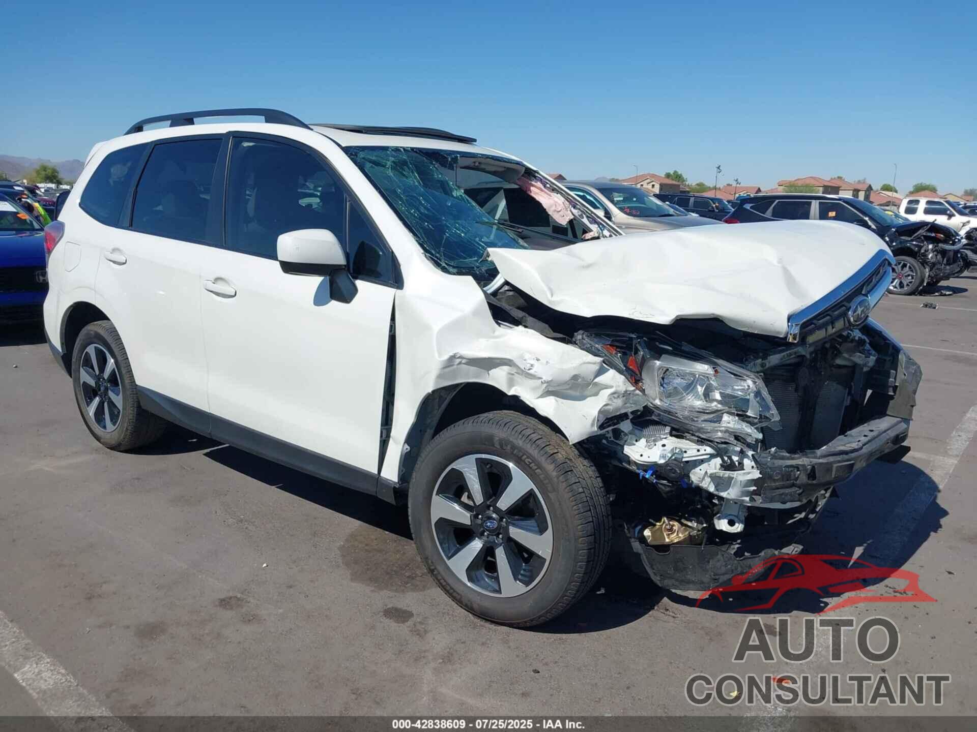 SUBARU FORESTER 2017 - JF2SJAEC8HH487106