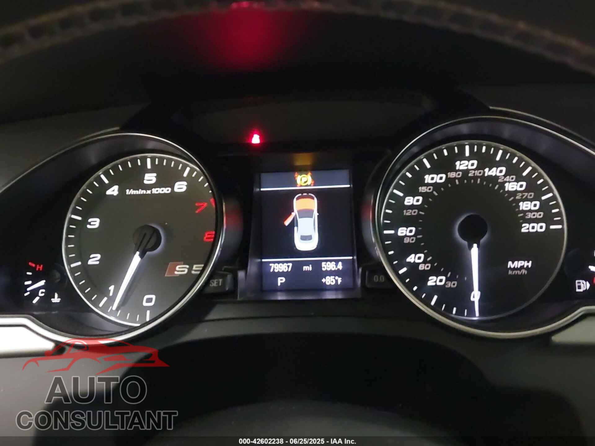 AUDI S5 2012 - WAUCGAFH3CN003622