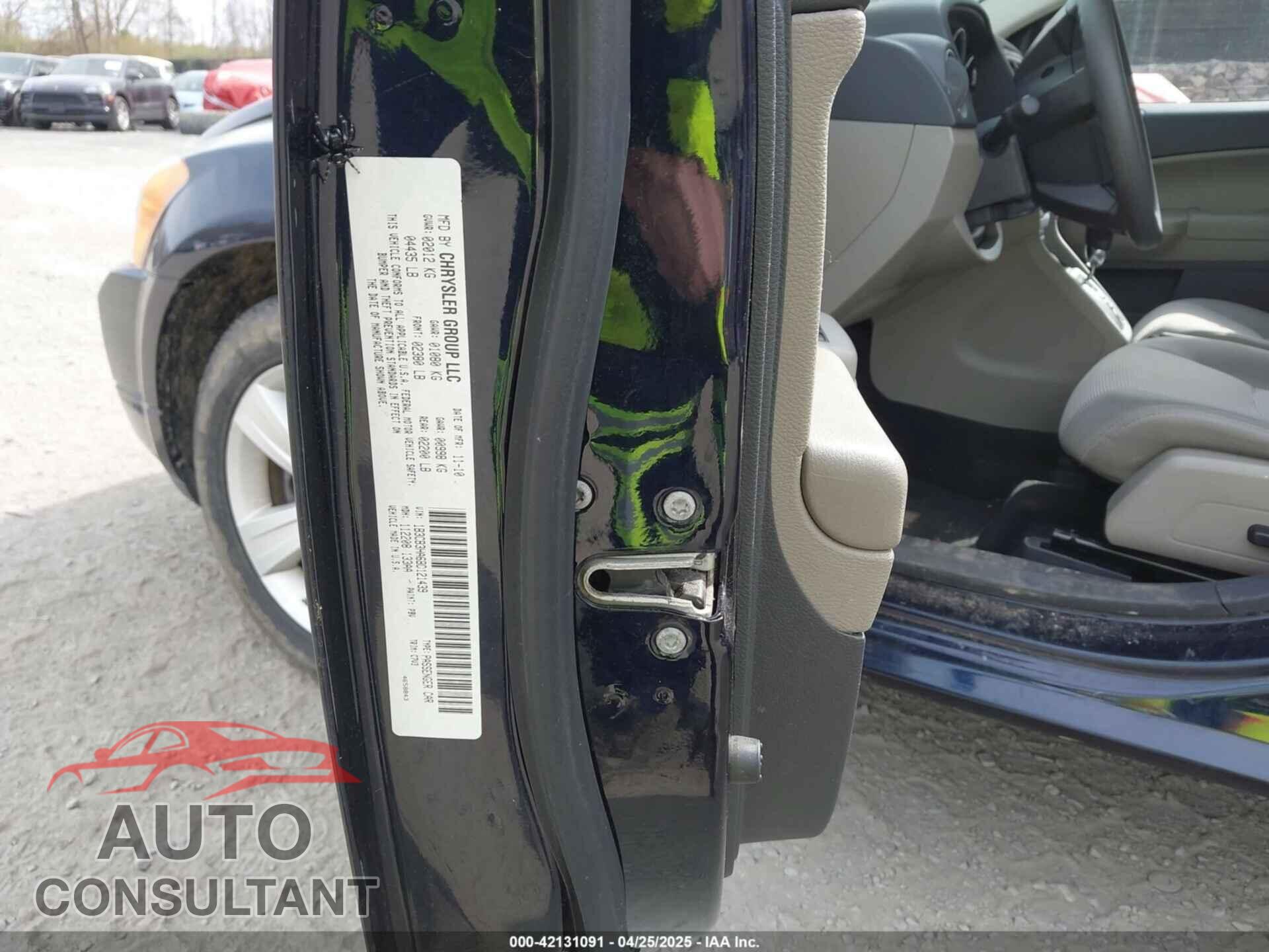 DODGE CALIBER 2011 - 1B3CB3HA6BD121439