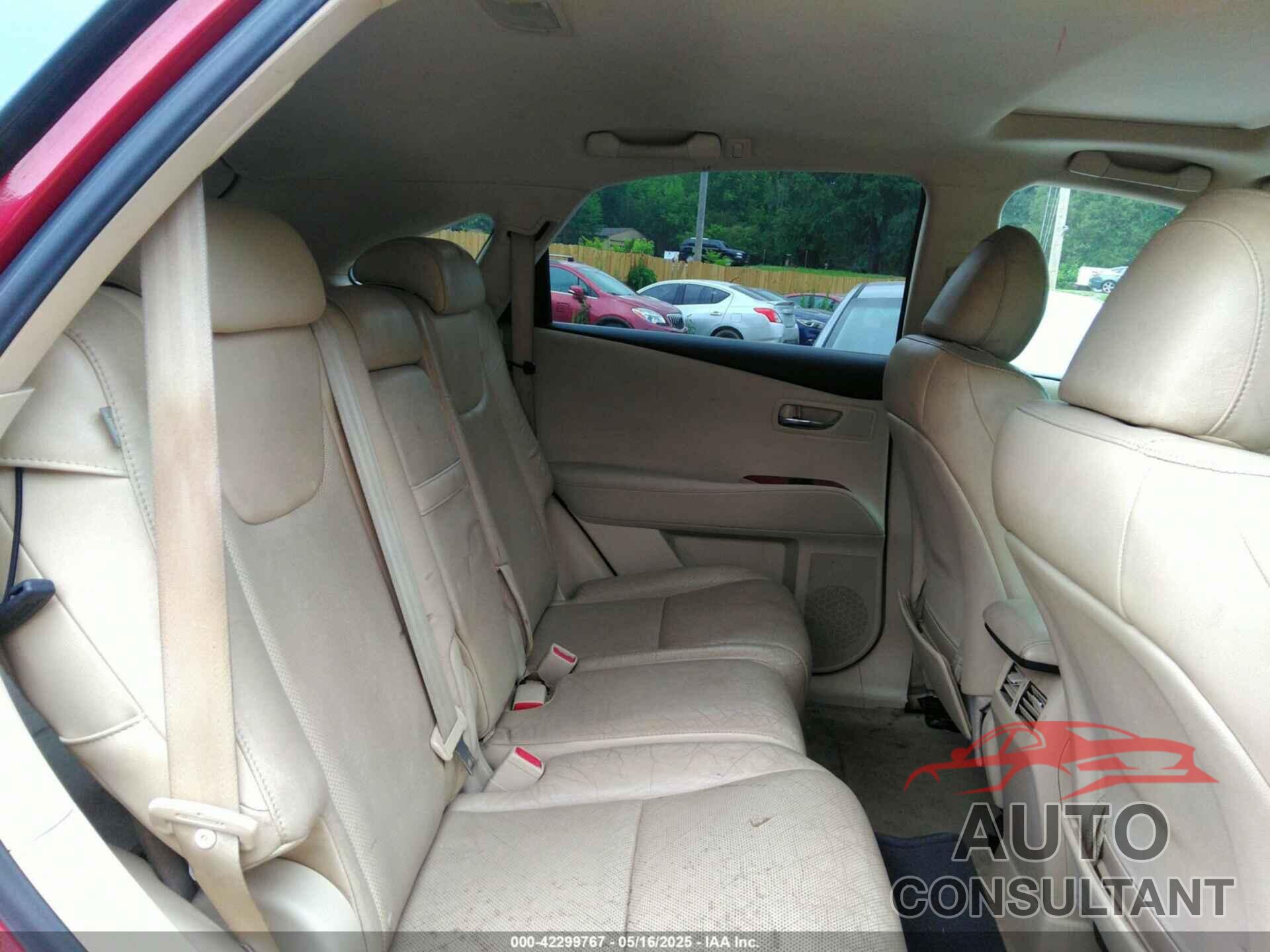 LEXUS RX 350 2010 - 2T2ZK1BA4AC029940