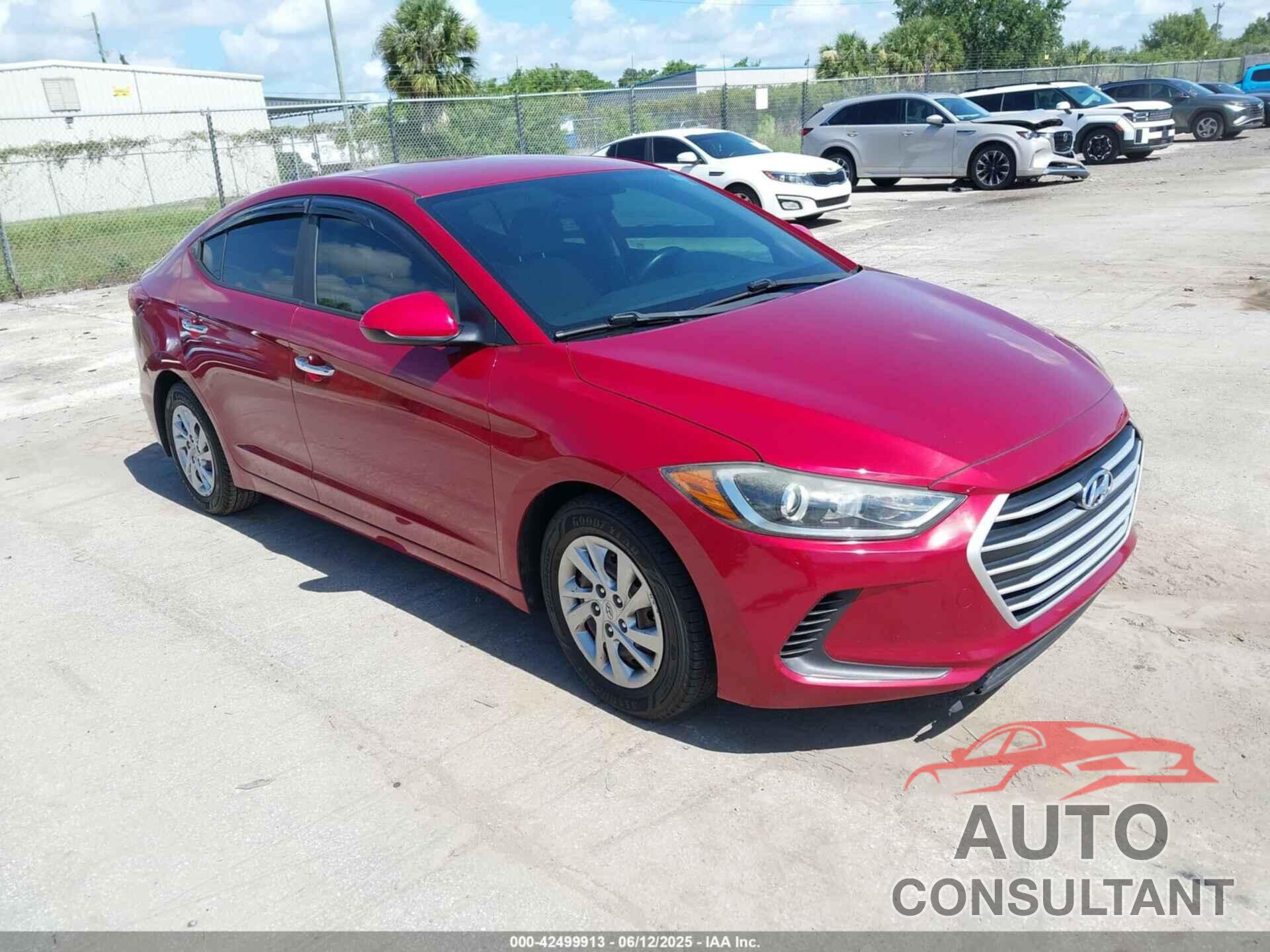 HYUNDAI ELANTRA 2017 - KMHD74LF8HU114266