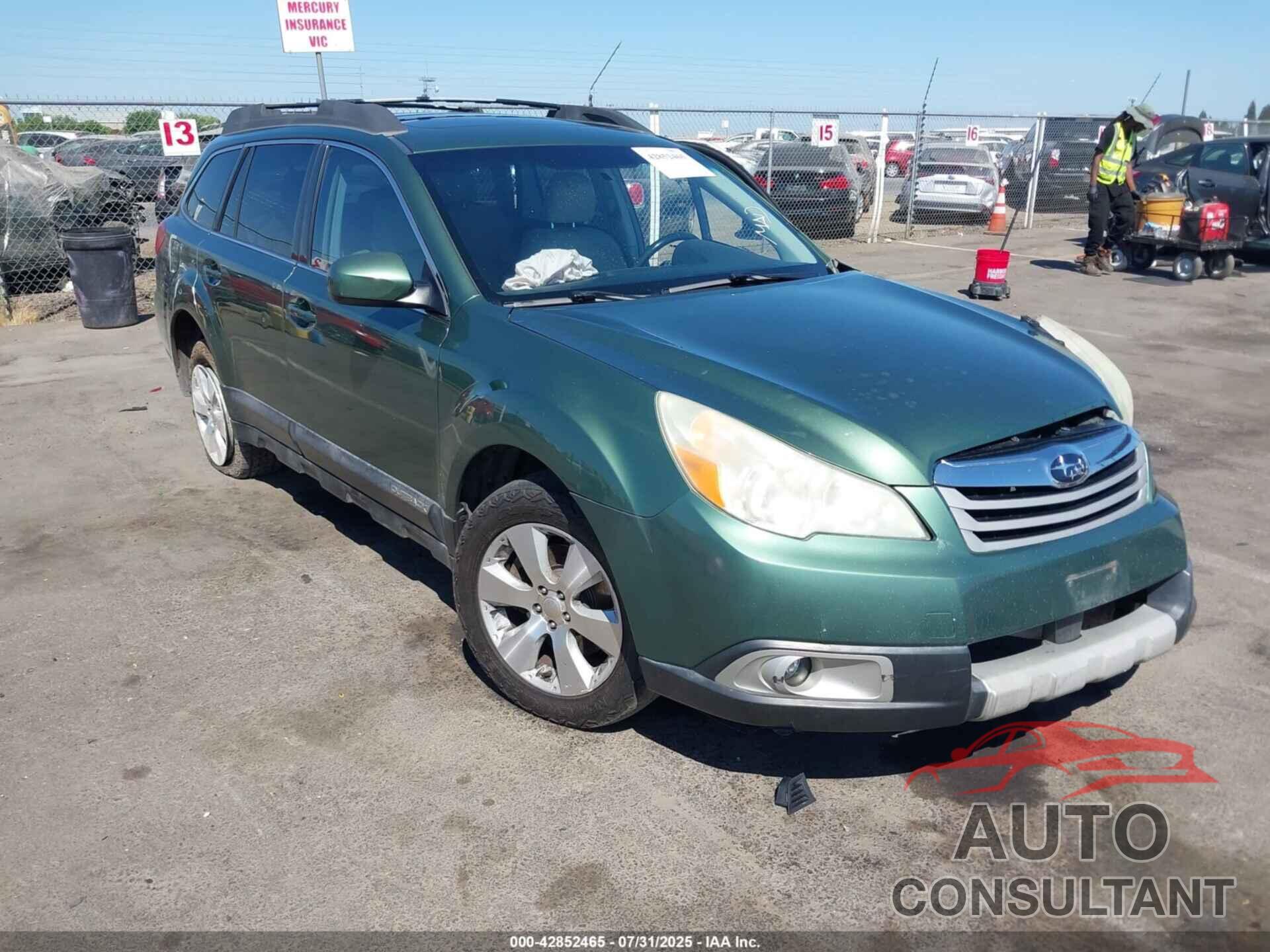 SUBARU OUTBACK 2010 - 4S4BRDLCXA2310122