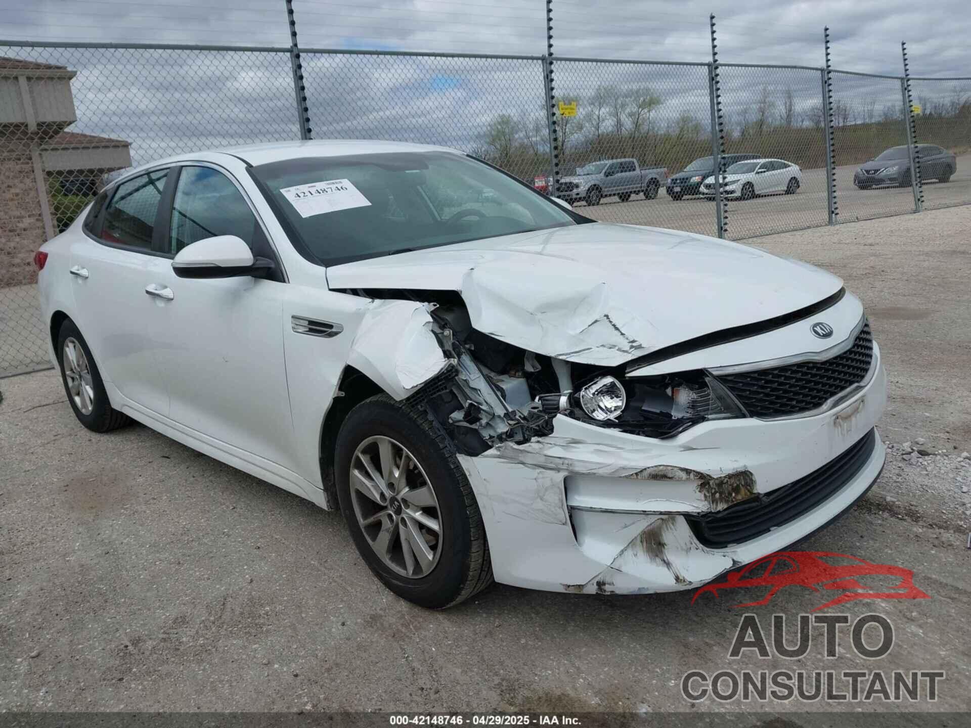 KIA OPTIMA 2016 - 5XXGT4L37GG087701