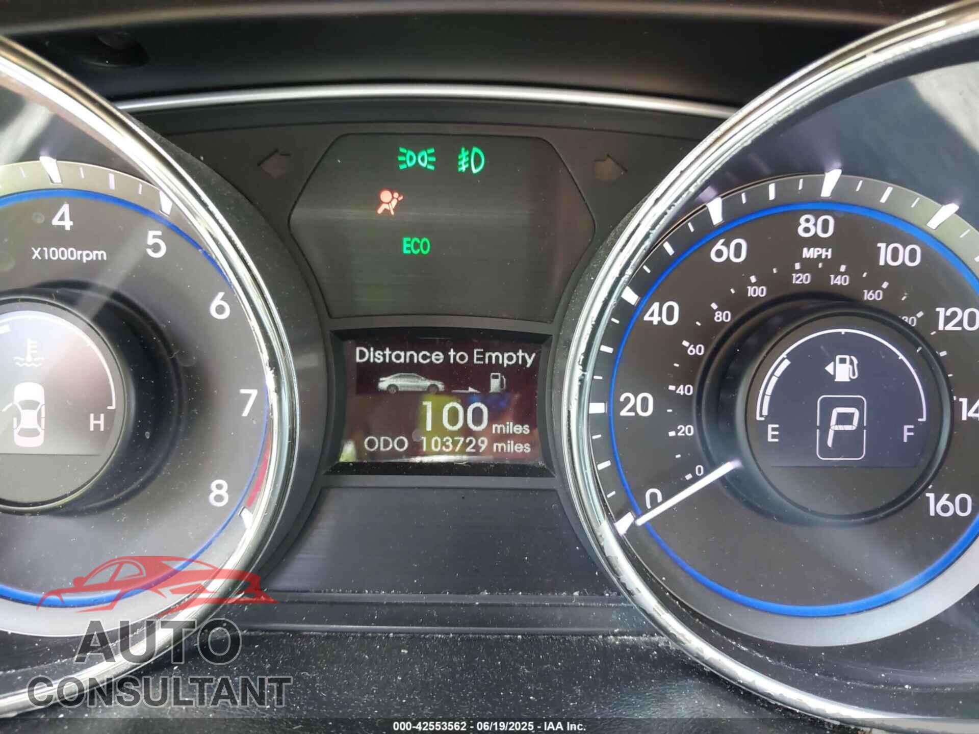 HYUNDAI SONATA 2012 - 5NPEC4AB5CH387608