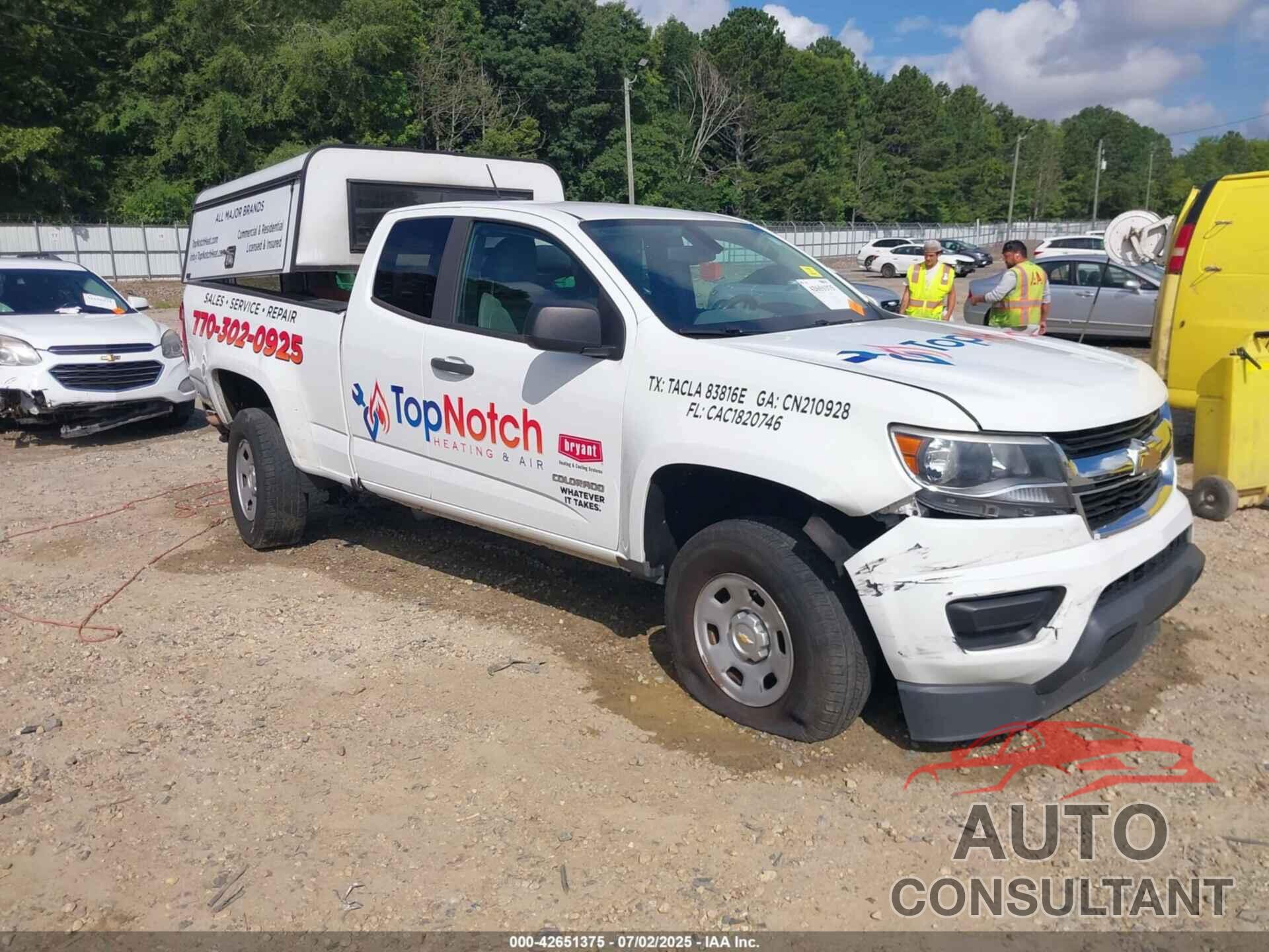 CHEVROLET COLORADO 2017 - 1GCHSBEA9H1185536
