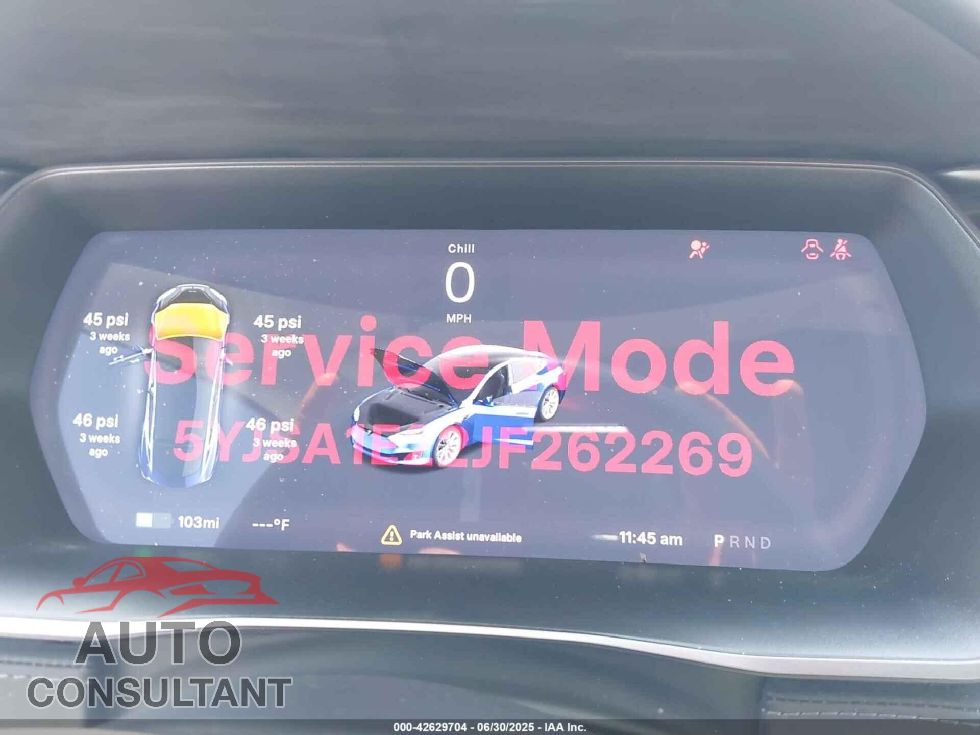 TESLA MODEL S 2018 - 5YJSA1E22JF262269