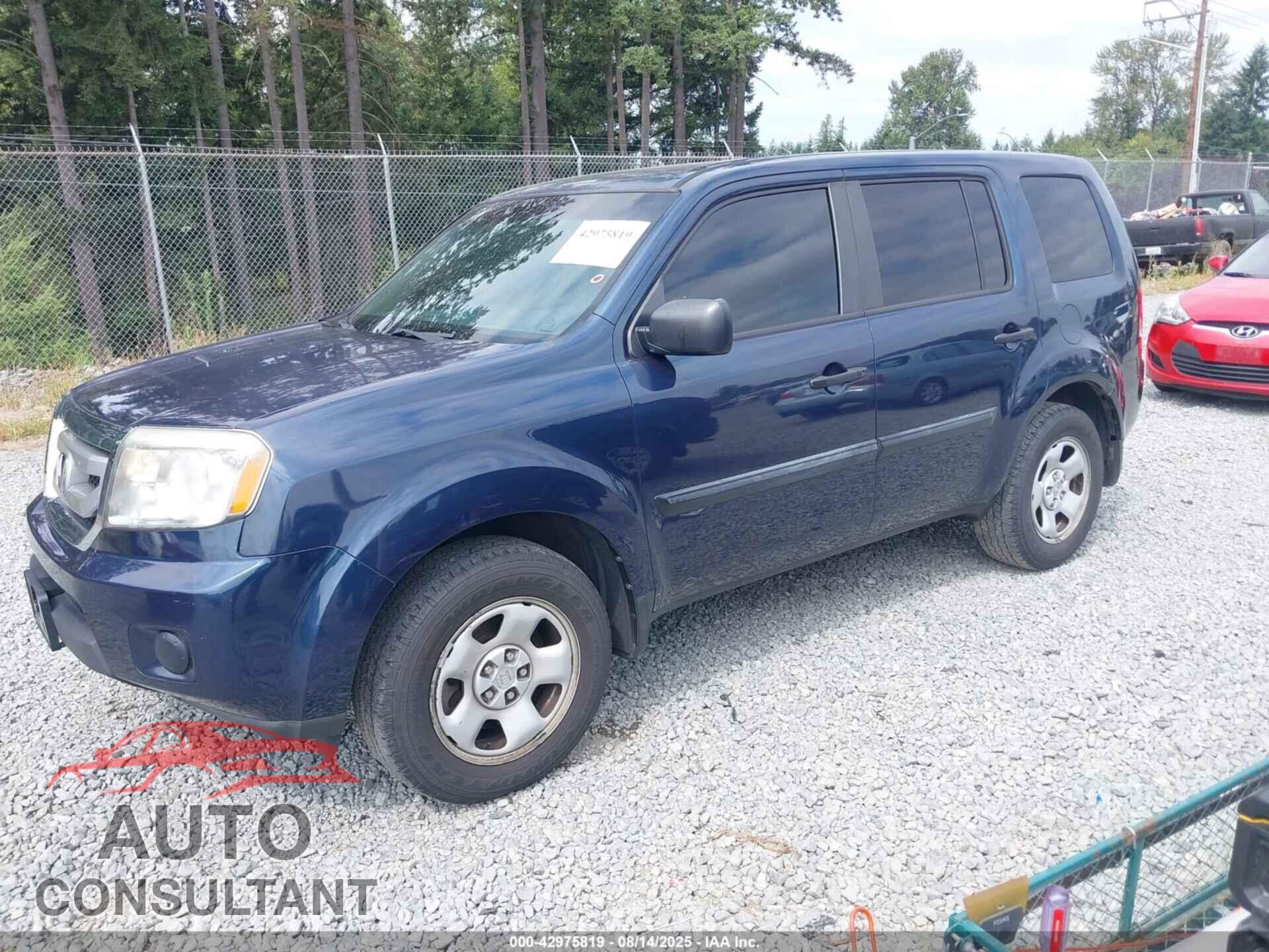 HONDA PILOT 2011 - 5FNYF3H28BB050111