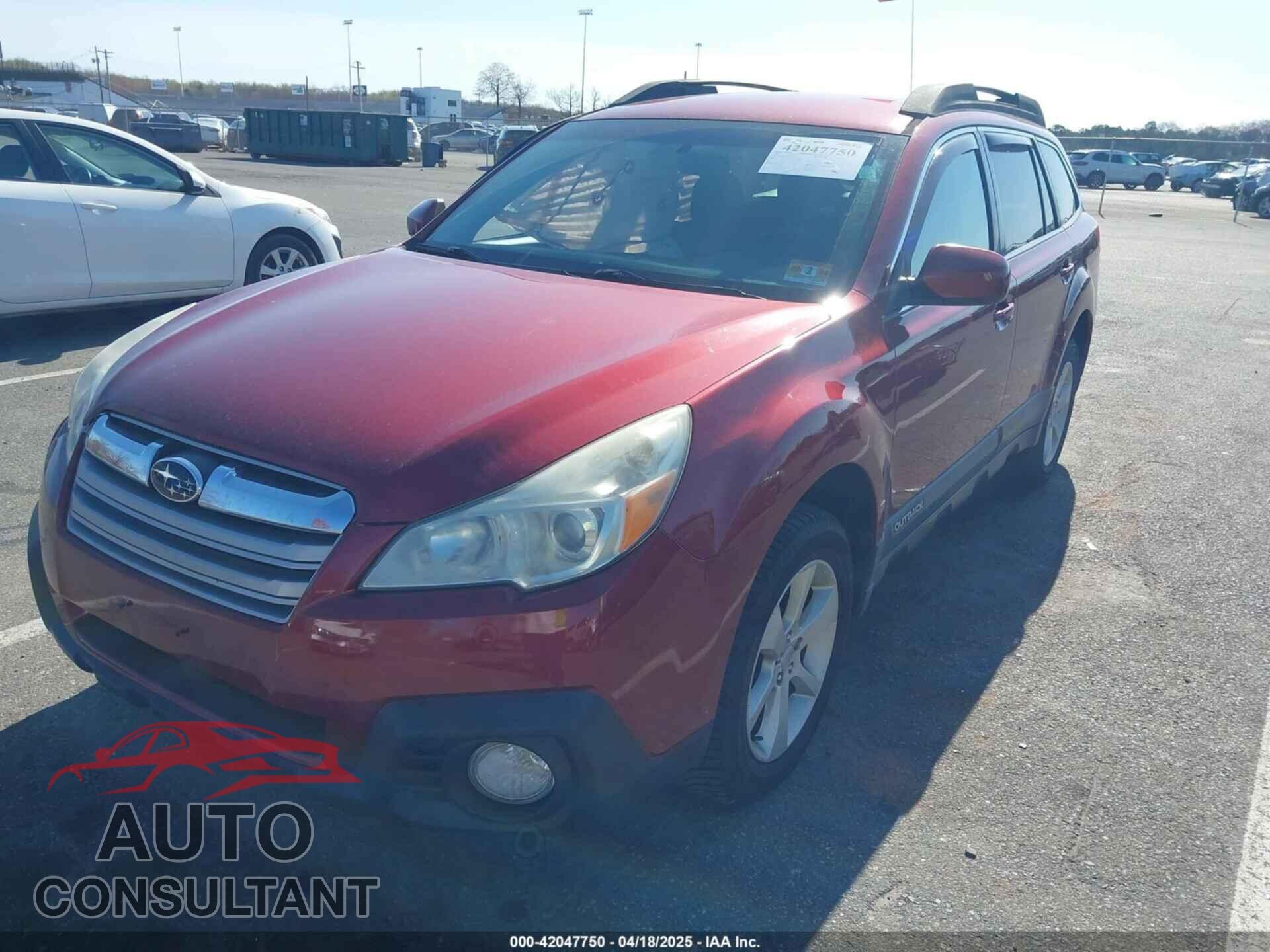 SUBARU OUTBACK 2013 - 4S4BRBCC9D3284437