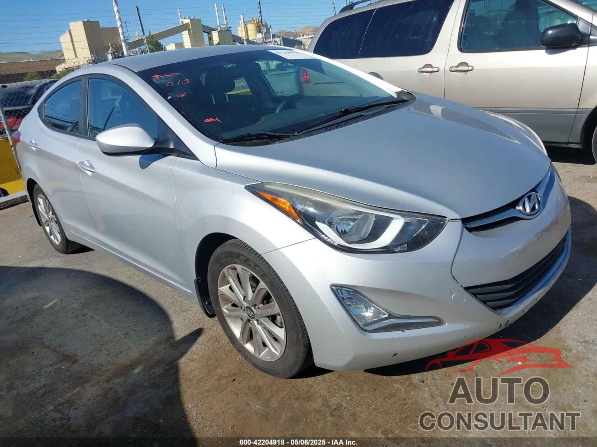 HYUNDAI ELANTRA 2014 - KMHDH4AEXEU214193