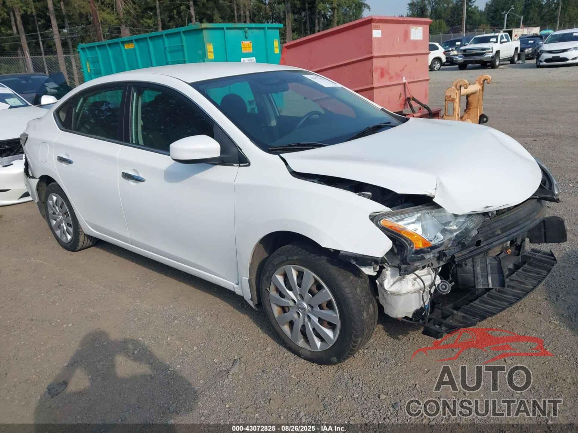 NISSAN SENTRA 2015 - 3N1AB7AP7FY217792