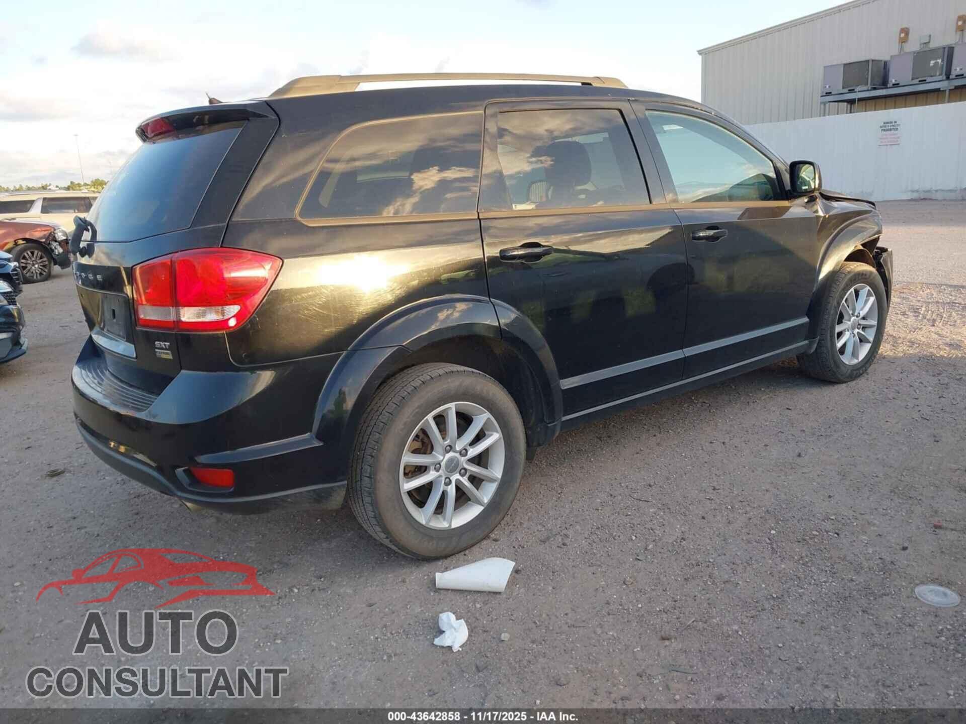 DODGE JOURNEY 2015 - 3C4PDCBG9FT742214