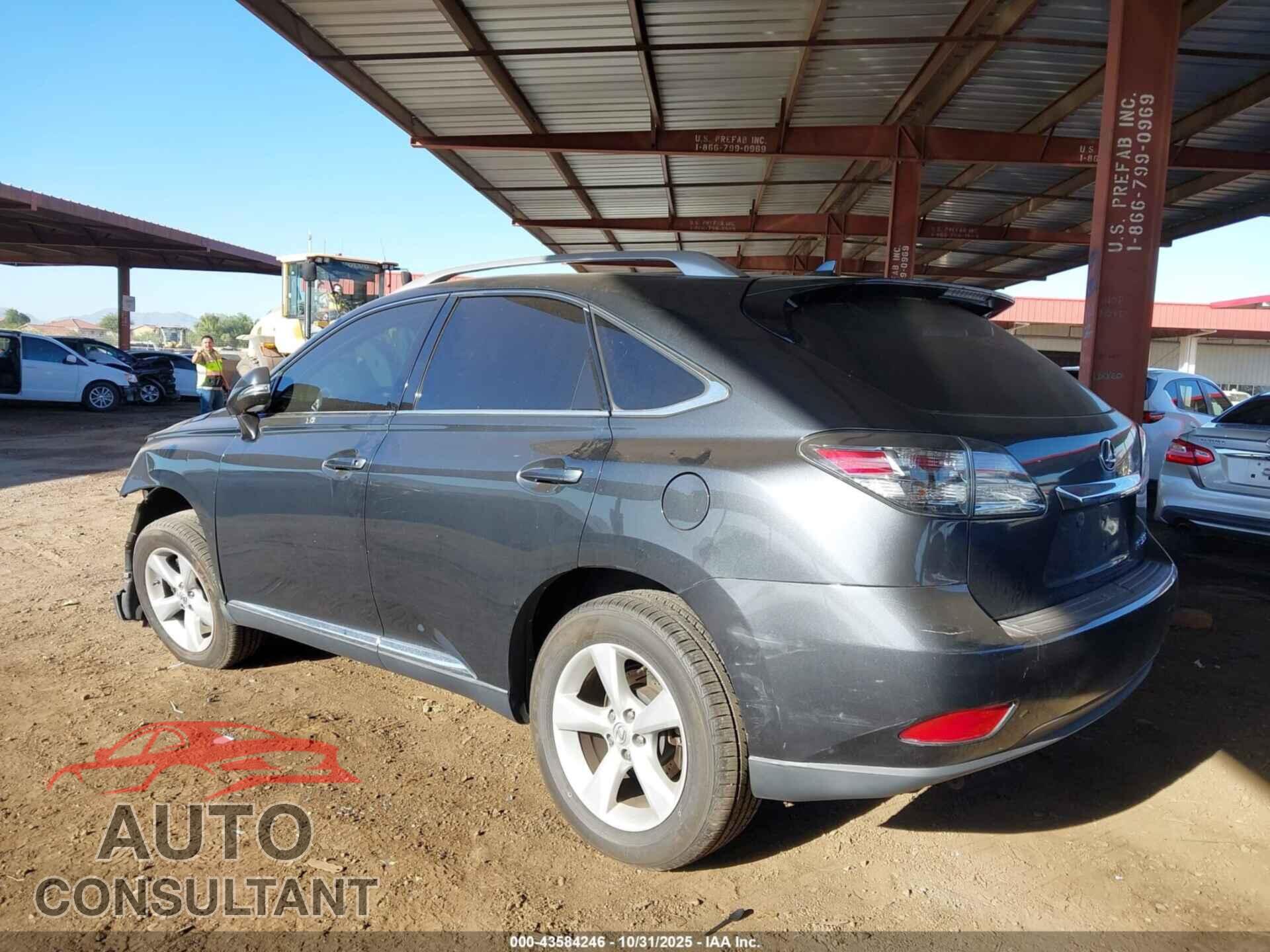 LEXUS RX 350 2011 - 2T2BK1BA3BC103206
