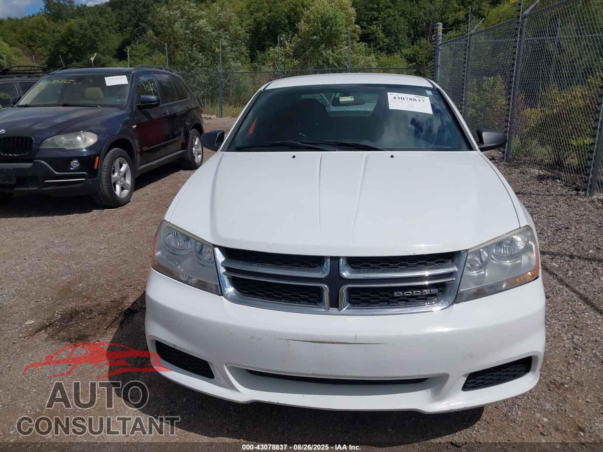 DODGE AVENGER 2011 - 1B3BD4FB2BN587886