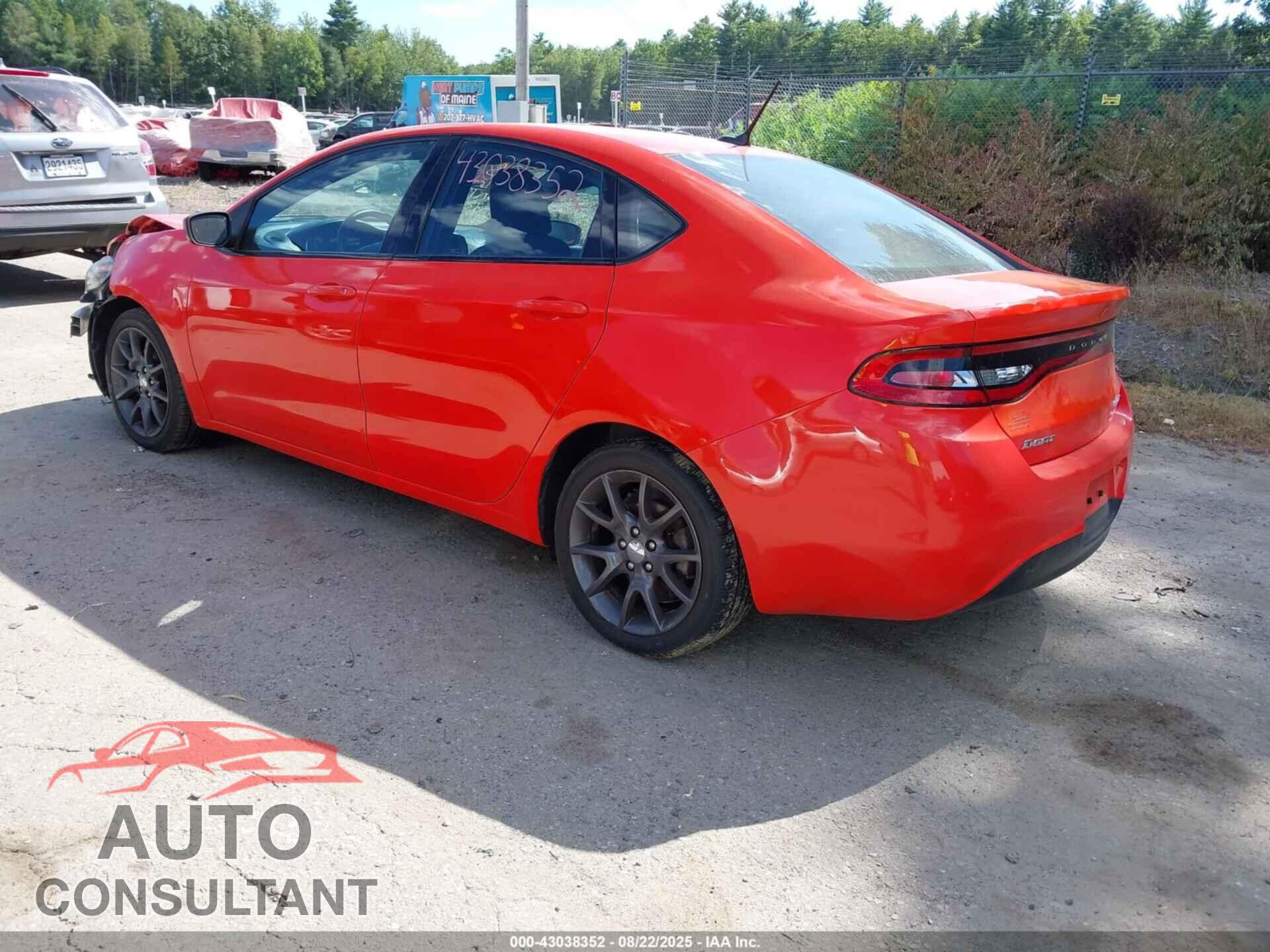 DODGE DART 2016 - 1C3CDFFA8GD817910