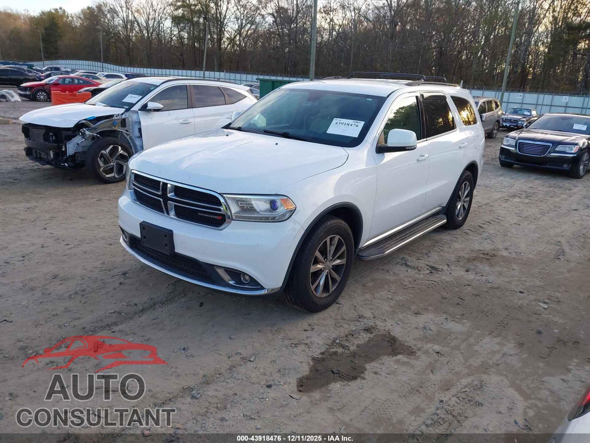 DODGE DURANGO 2016 - 1C4RDJDG3GC484375