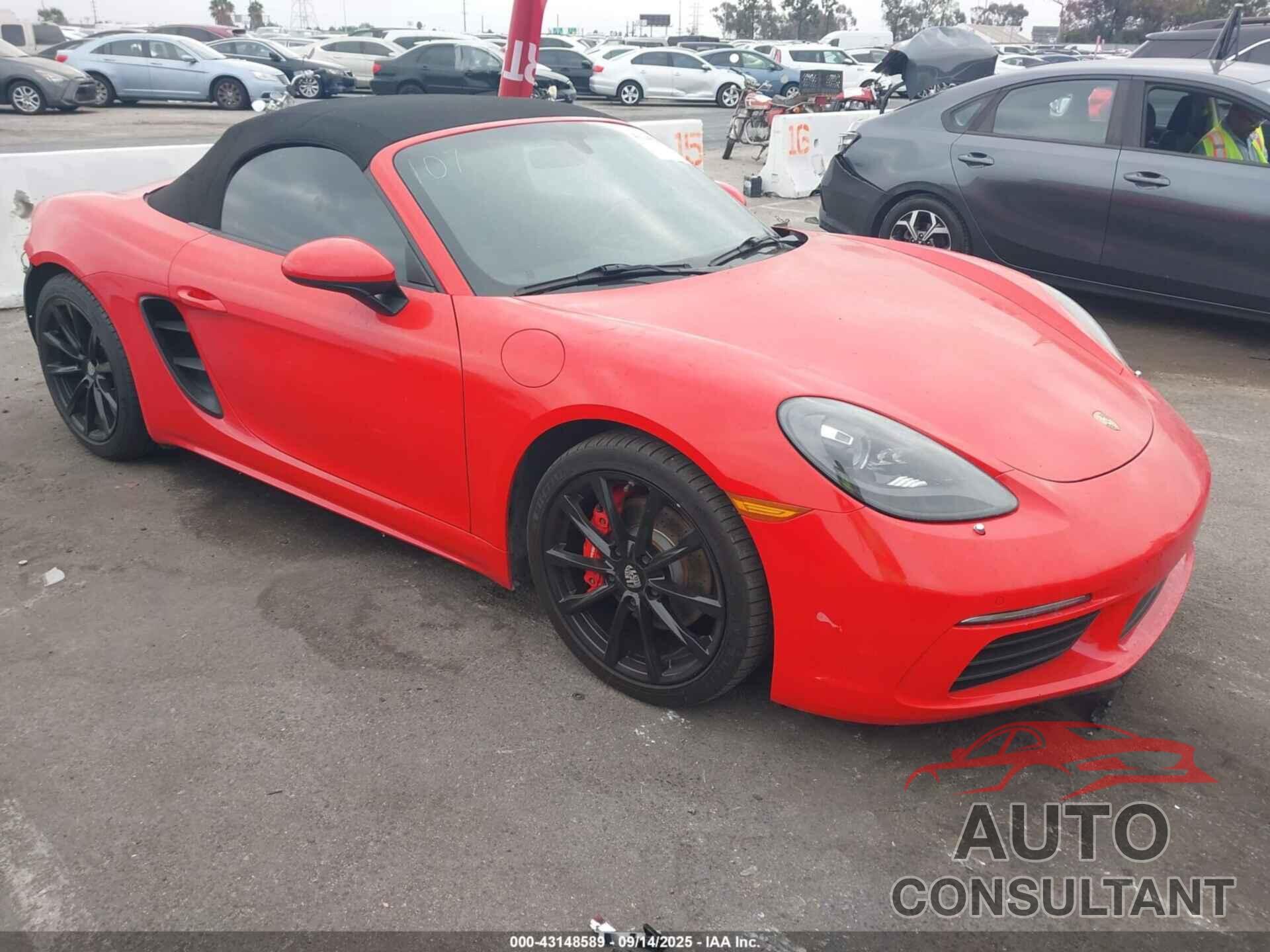 PORSCHE 718 BOXSTER 2017 - WP0CB2A82HS240836