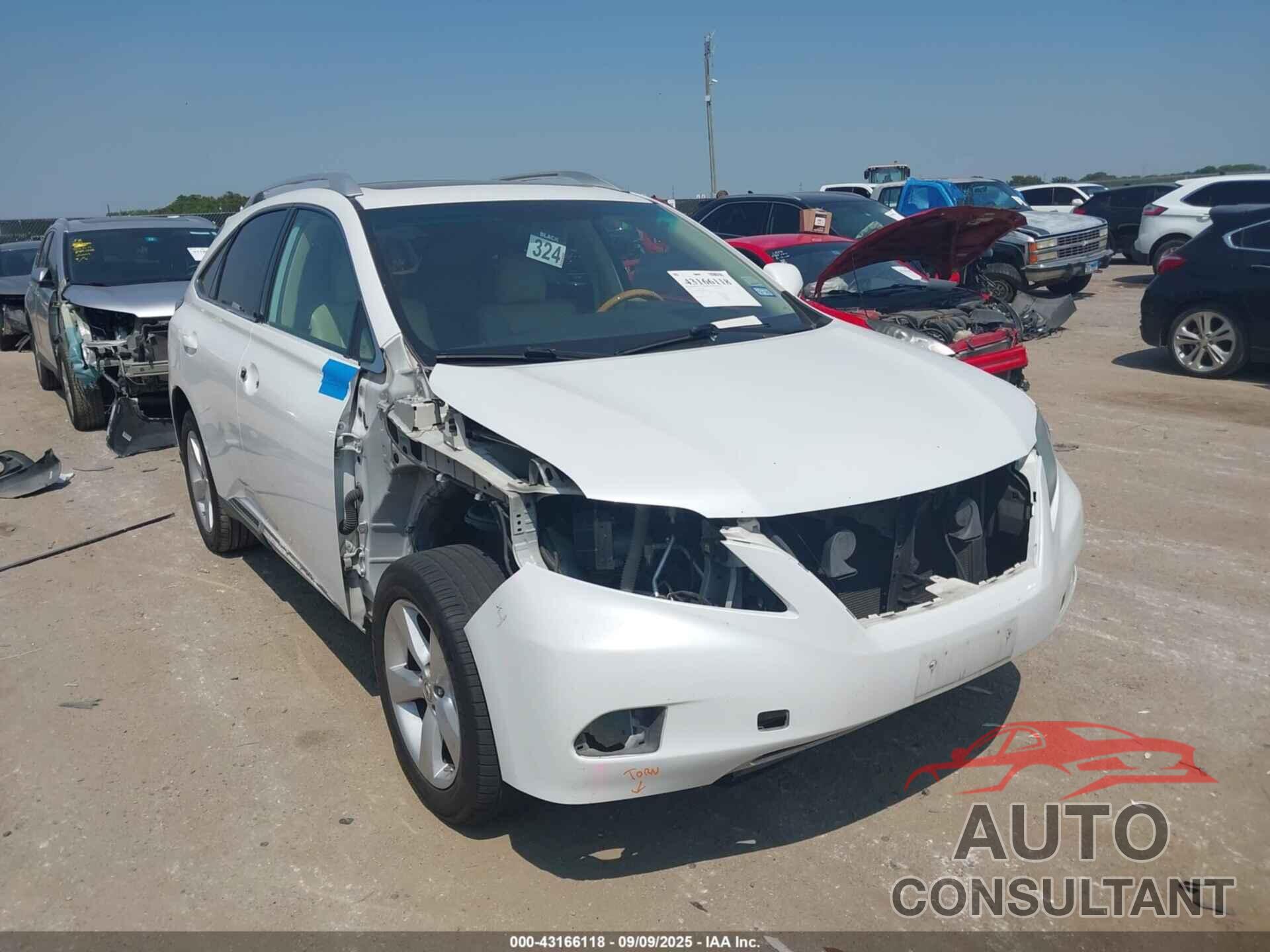 LEXUS RX 350 2012 - 2T2ZK1BAXCC081172