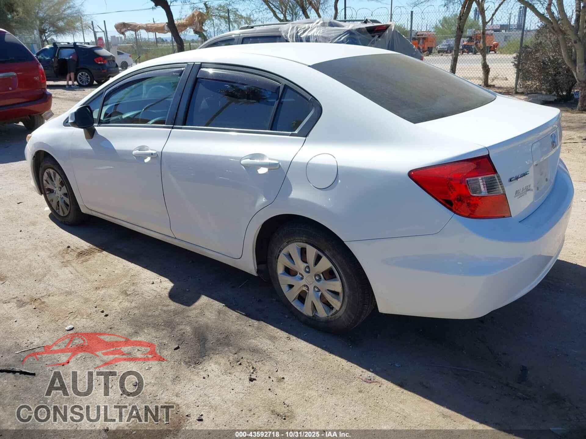 HONDA CIVIC 2012 - 19XFB2F55CE023238