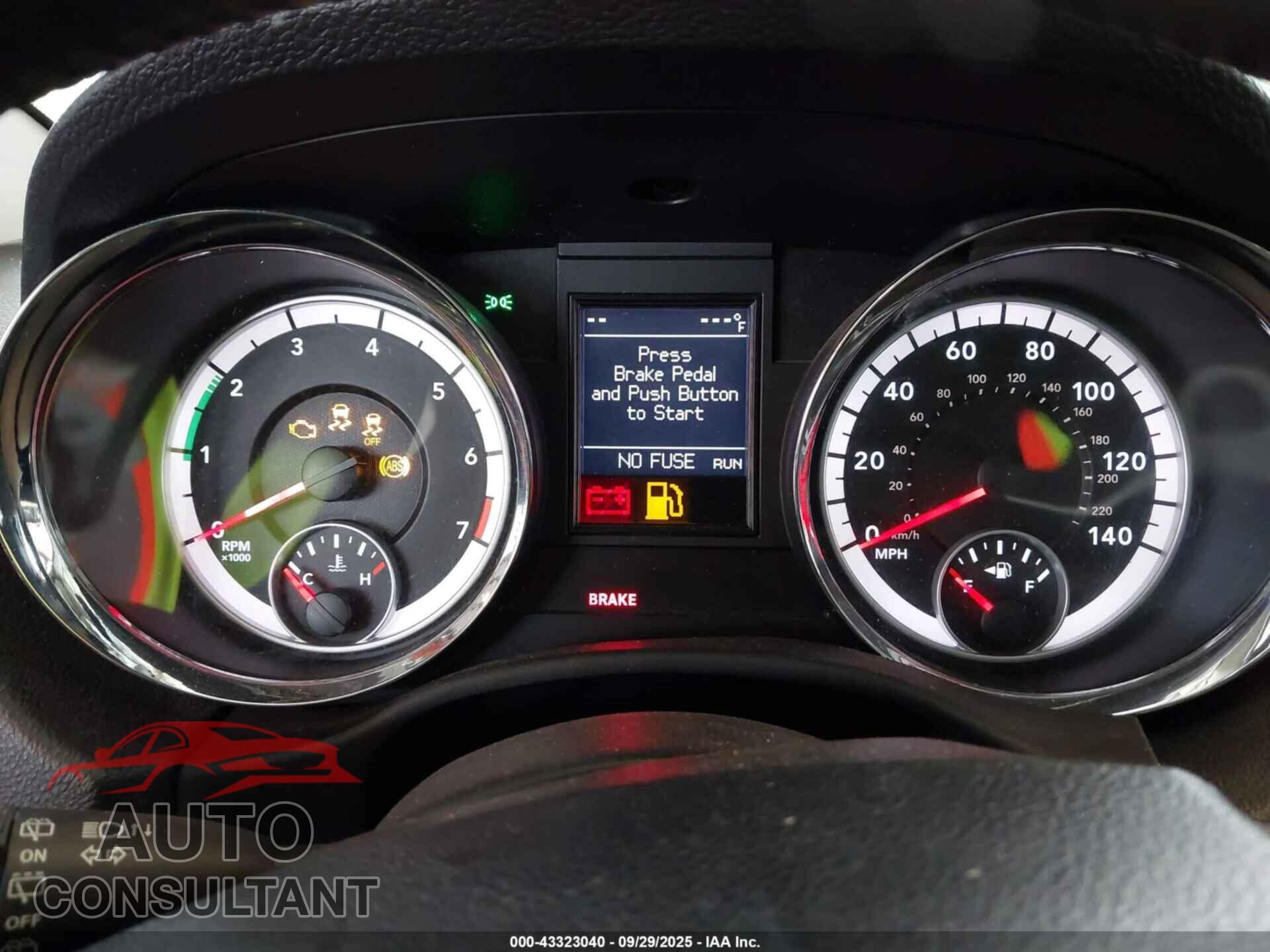 DODGE DURANGO 2012 - 1C4RDJDG5CC308860