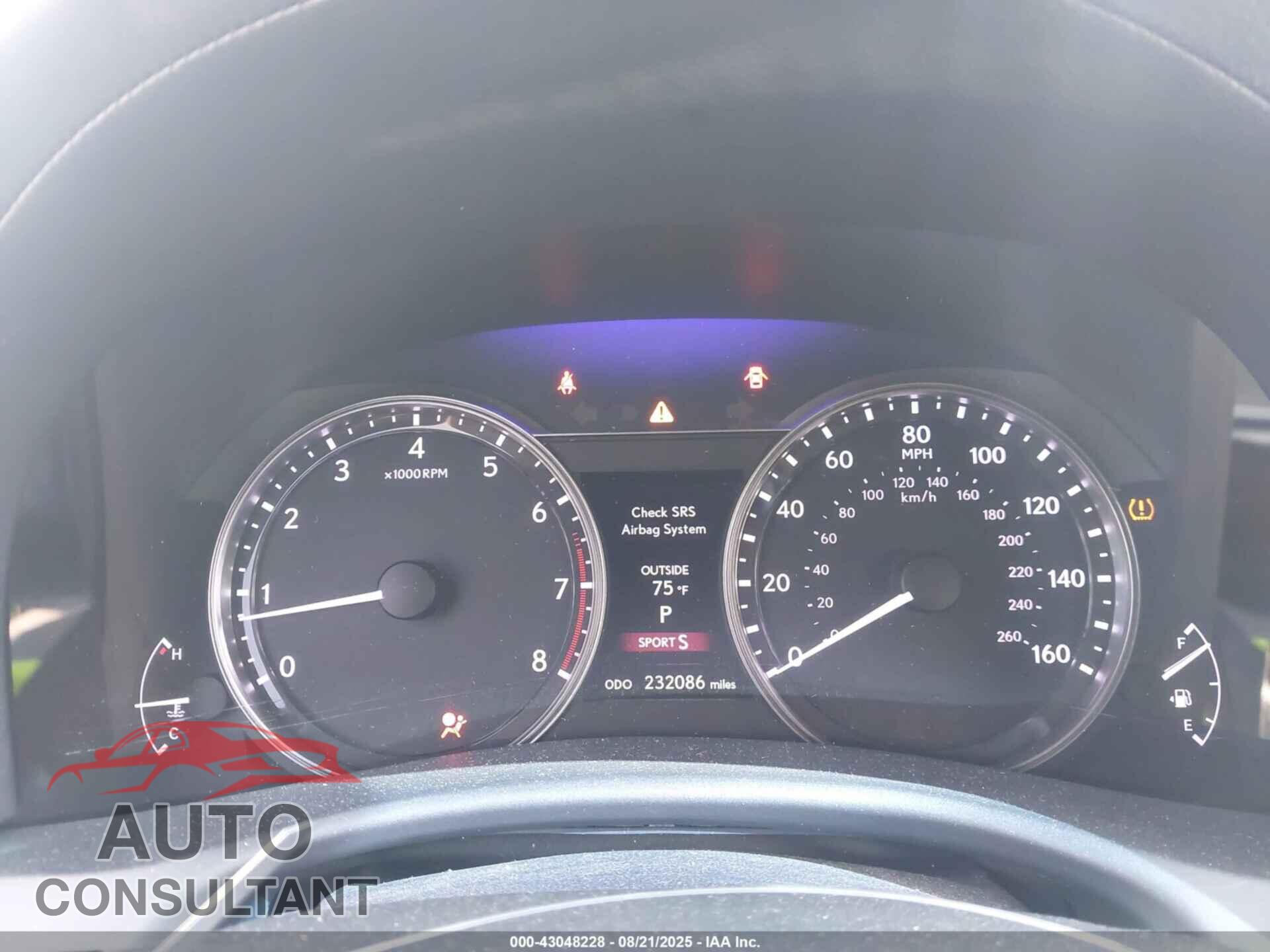 LEXUS GS 350 2013 - JTHBE1BL2D5002105