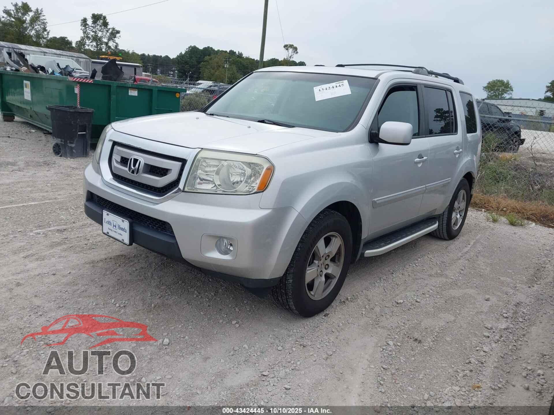 HONDA PILOT 2009 - 5FNYF38539B002553