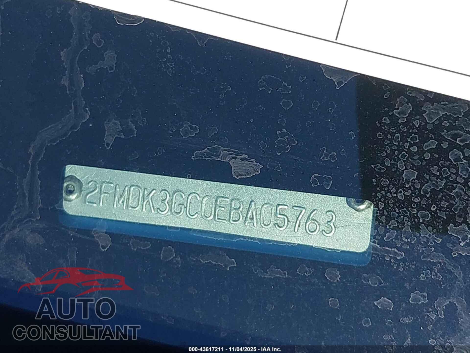 FORD EDGE 2014 - 2FMDK3GC0EBA05763