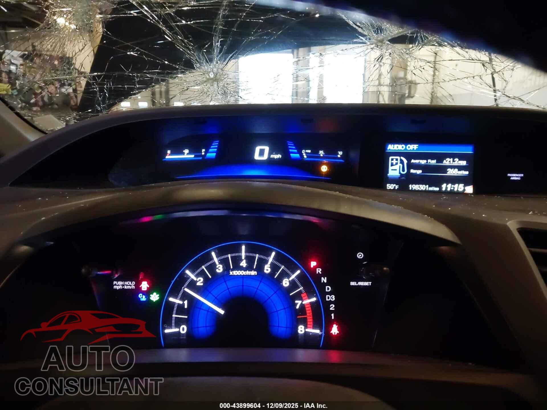 HONDA CIVIC 2012 - 19XFB2F97CE339100
