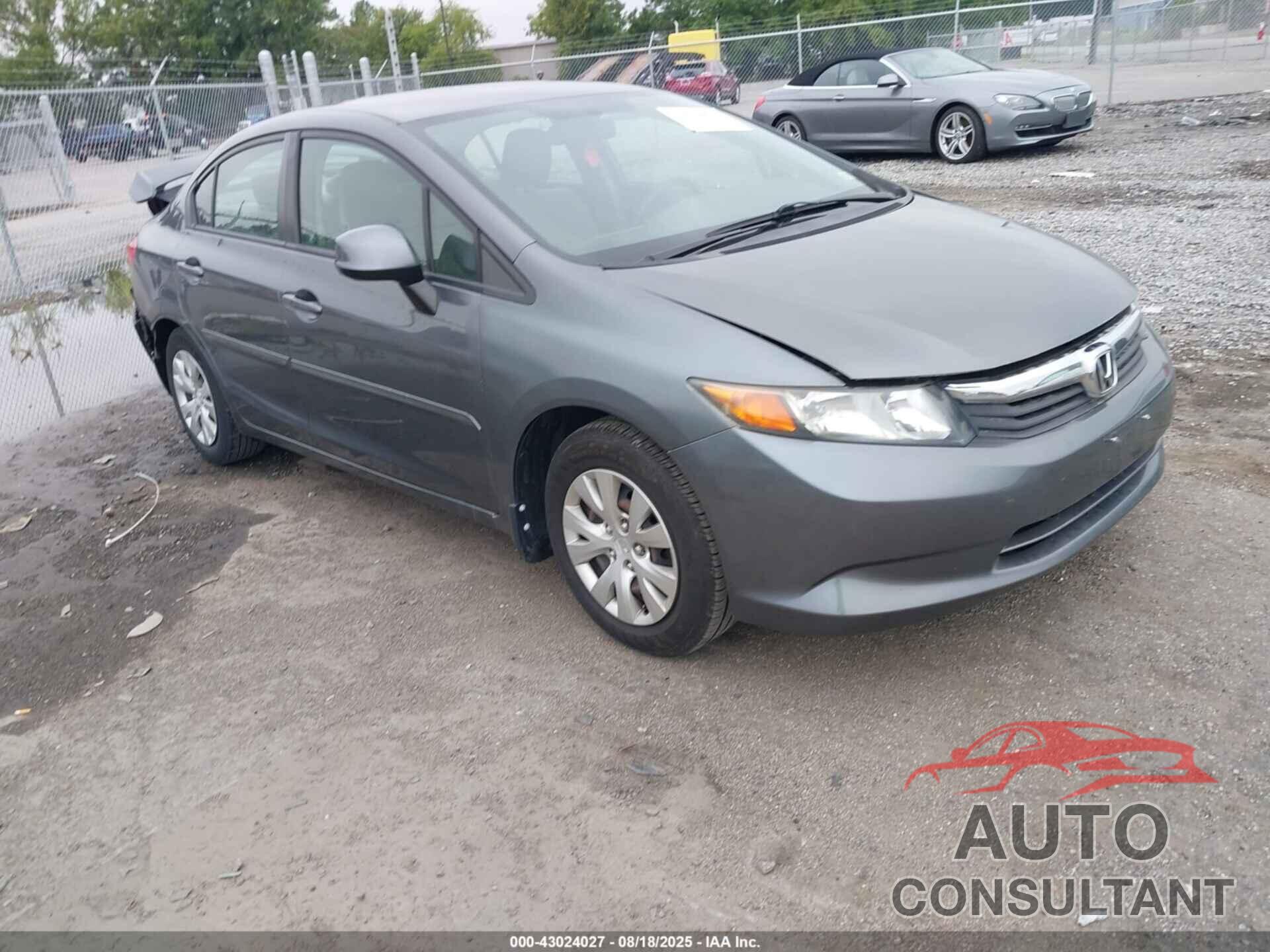 HONDA CIVIC 2012 - 19XFB2F59CE302949