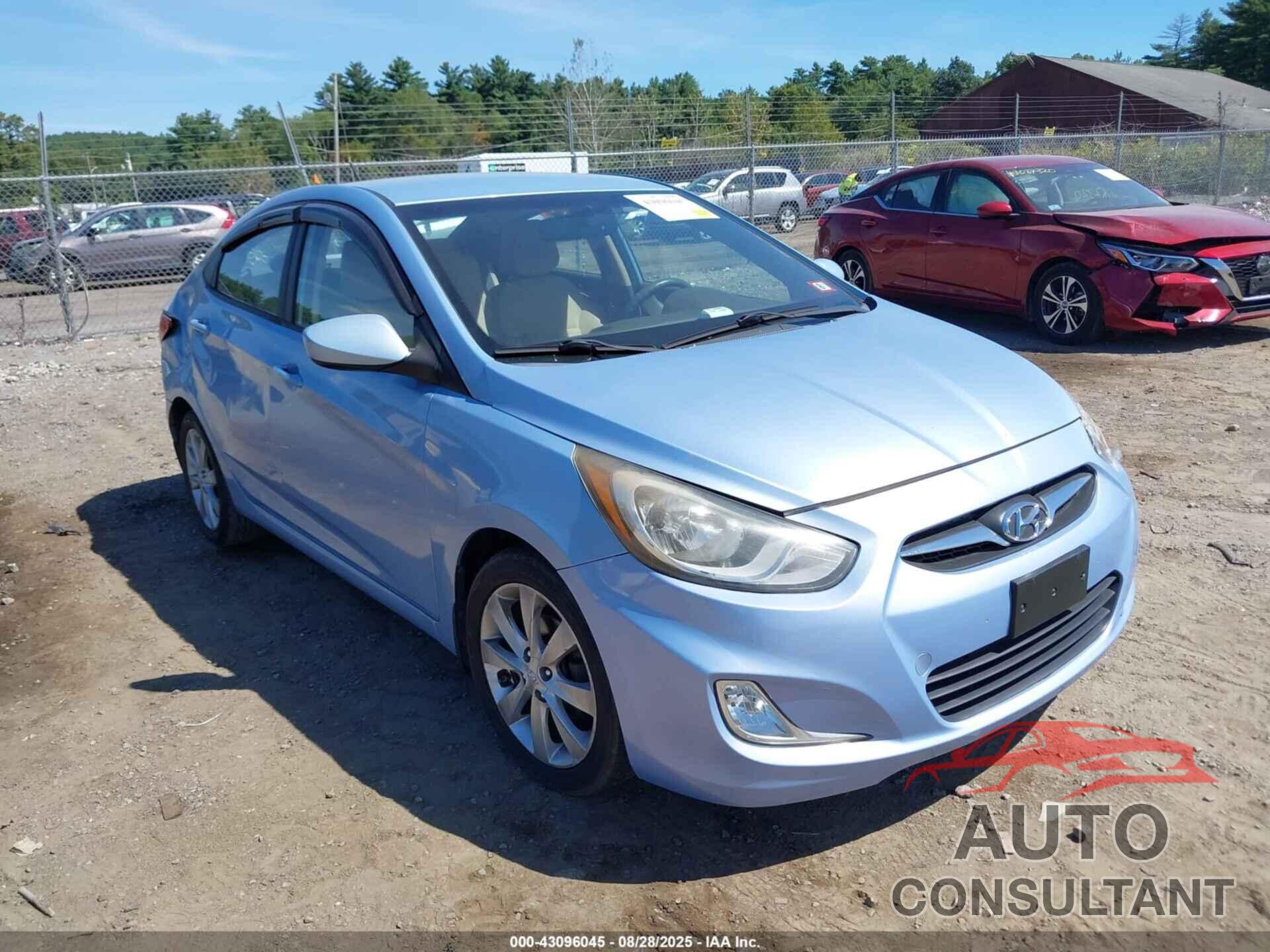 HYUNDAI ACCENT 2013 - KMHCU4AE4DU319379
