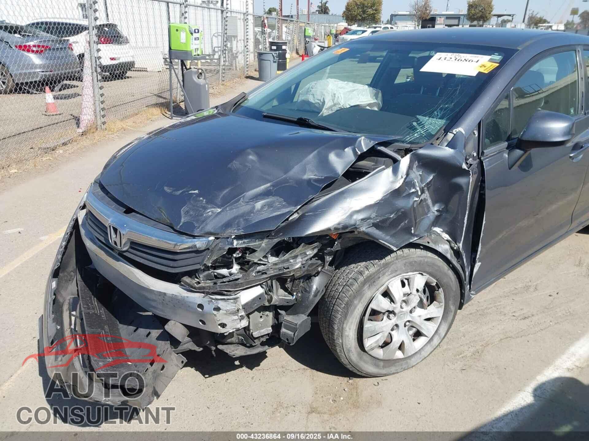 HONDA CIVIC 2012 - 19XFB2F51CE372137