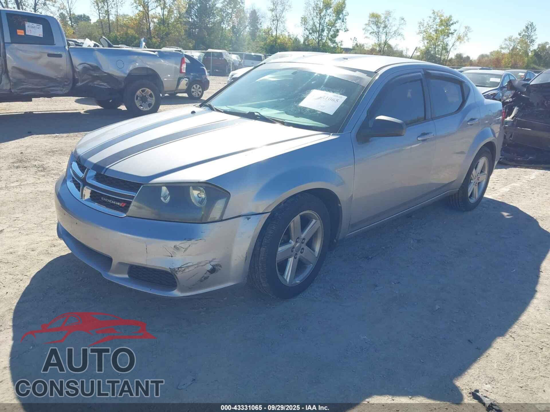 DODGE AVENGER 2013 - 1C3CDZAB1DN517357