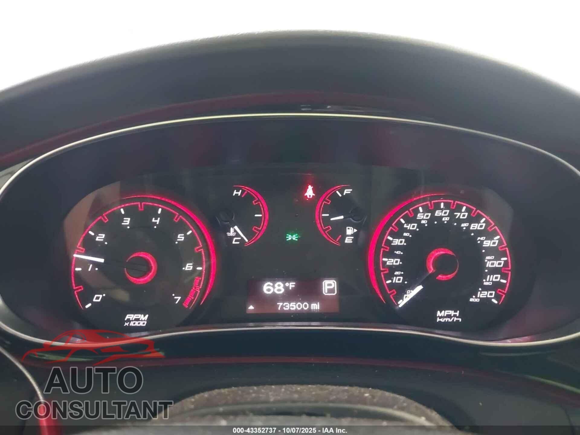 DODGE DART 2015 - 1C3CDFBB3FD300009