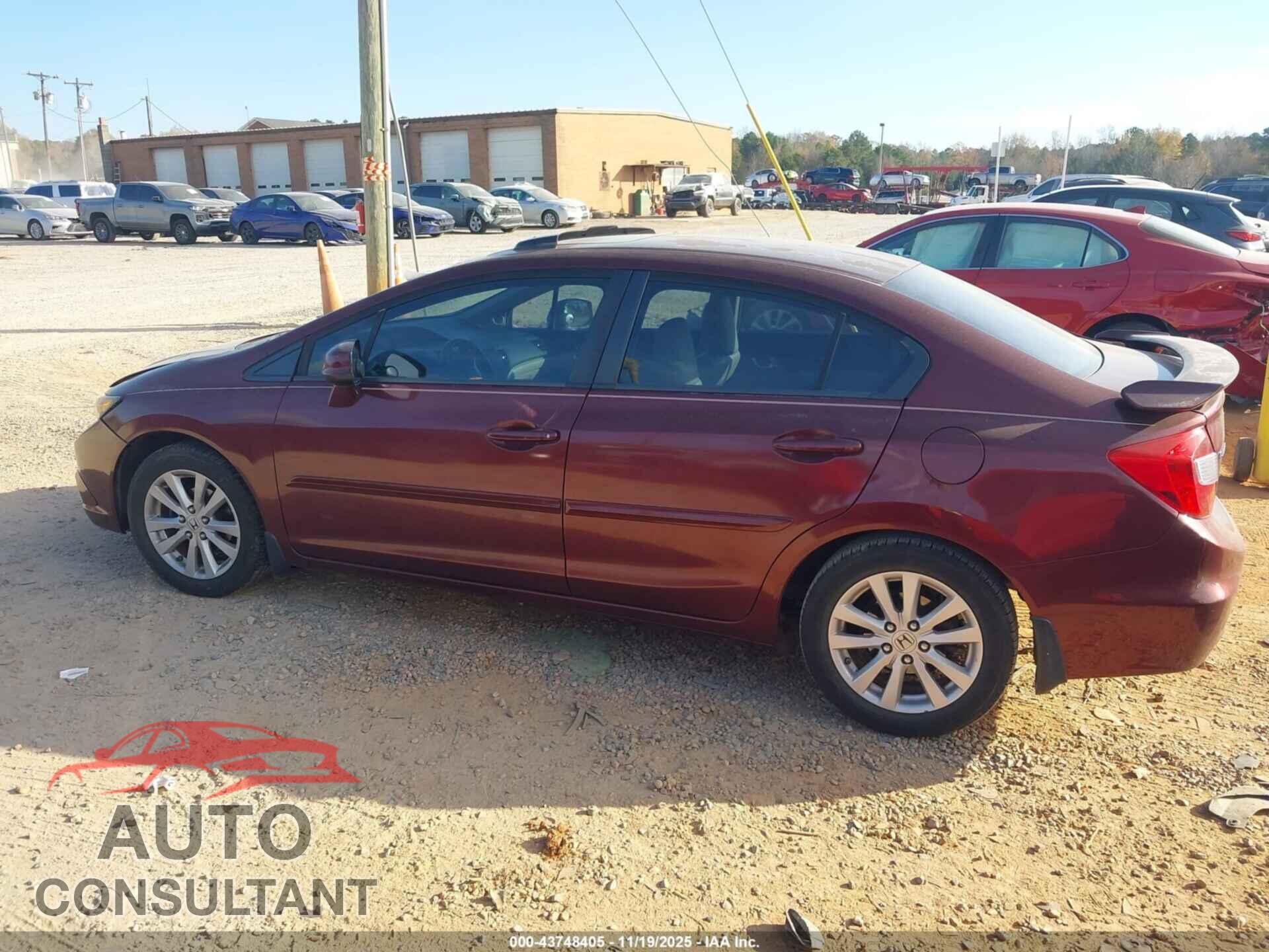 HONDA CIVIC 2012 - 2HGFB2F92CH548749
