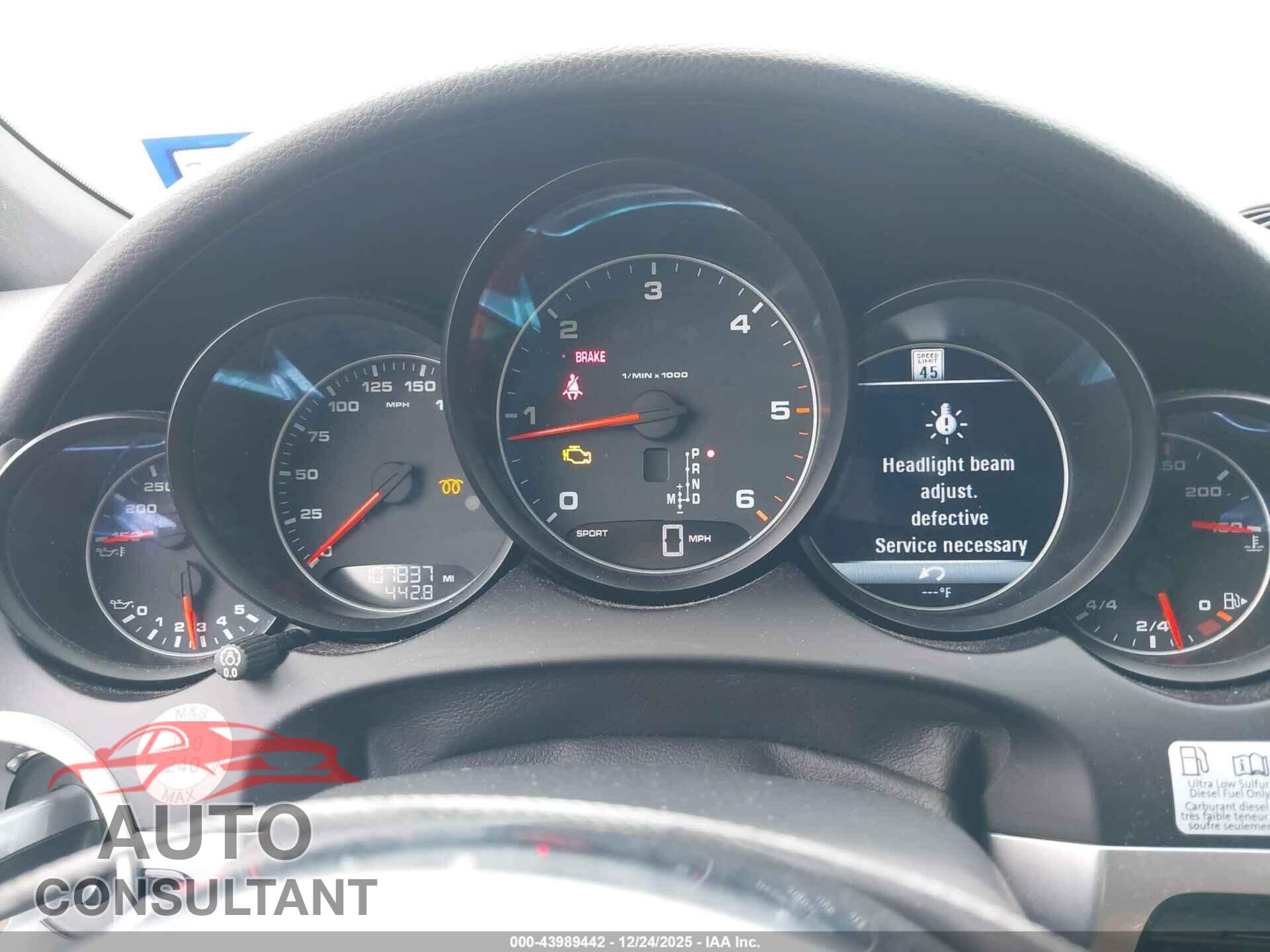 PORSCHE CAYENNE 2016 - WP1AF2A28GKA45005