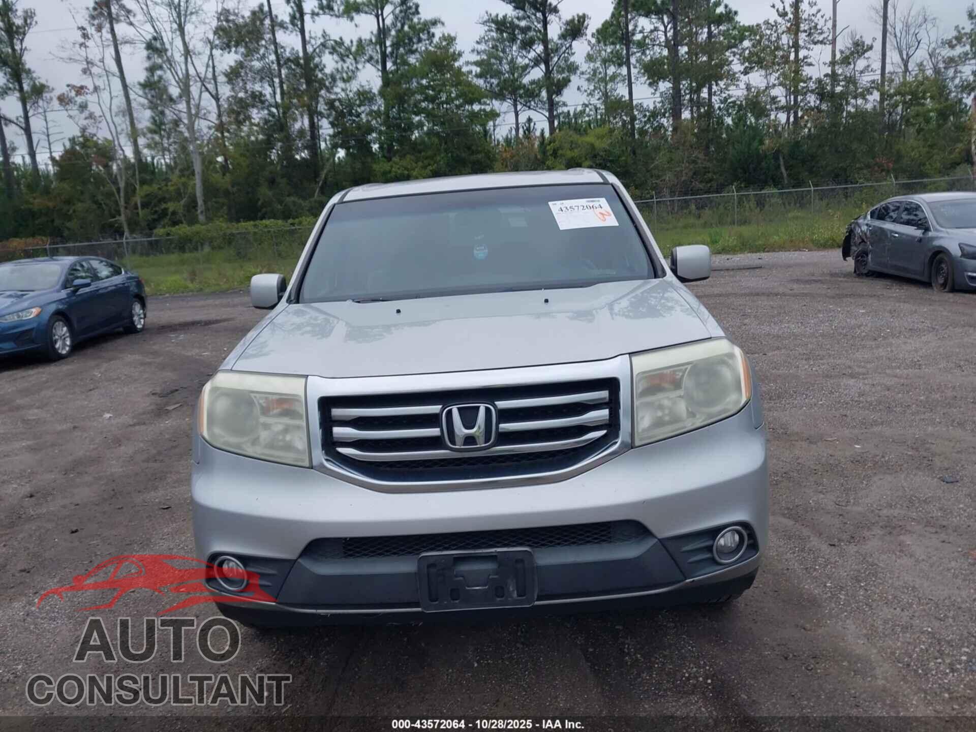 HONDA PILOT 2012 - 5FNYF3H43CB043960