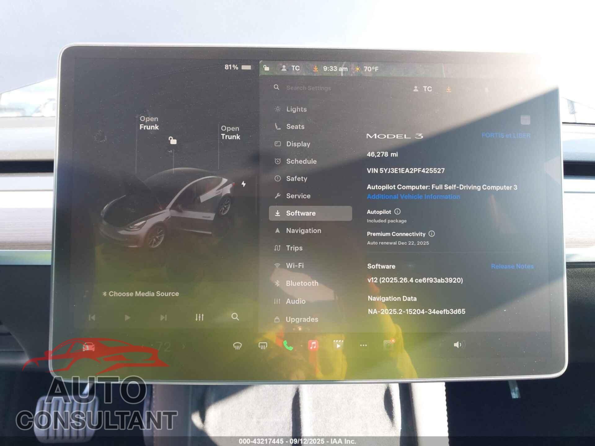 TESLA MODEL 3 2023 - 5YJ3E1EA2PF425527