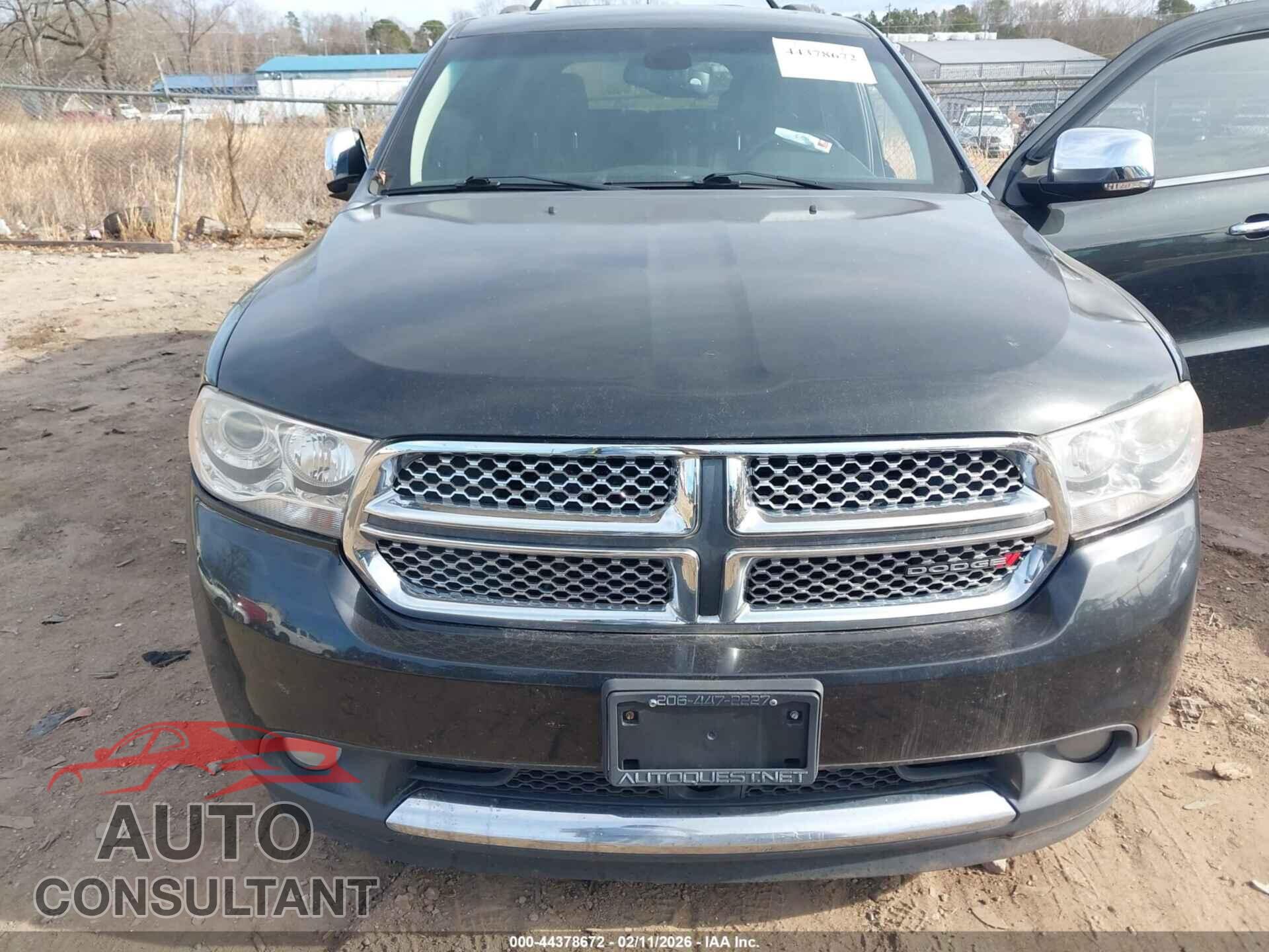 DODGE DURANGO 2012 - 1C4RDJEG1CC322673