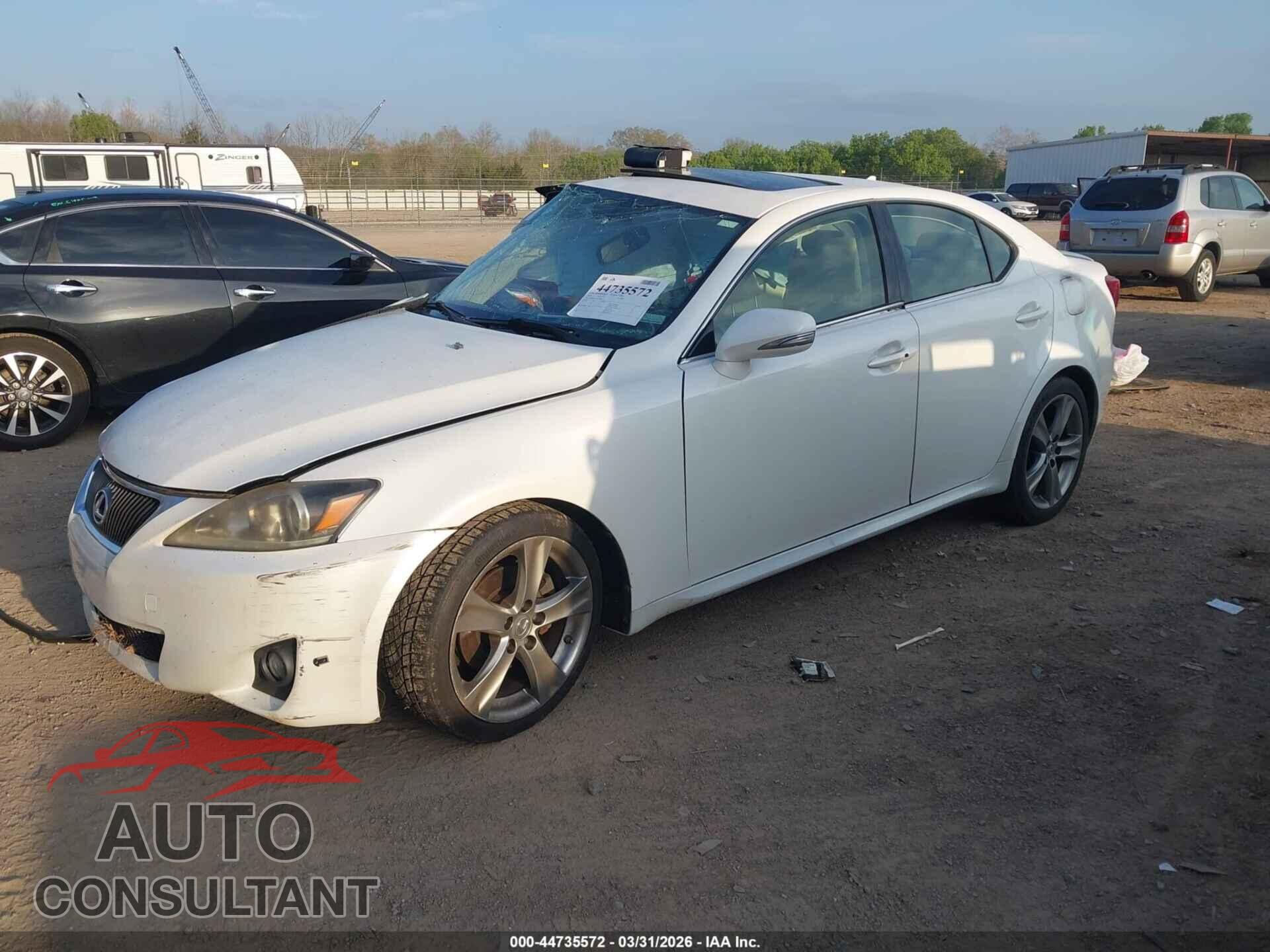 LEXUS IS 250 2012 - JTHBF5C29C5158618