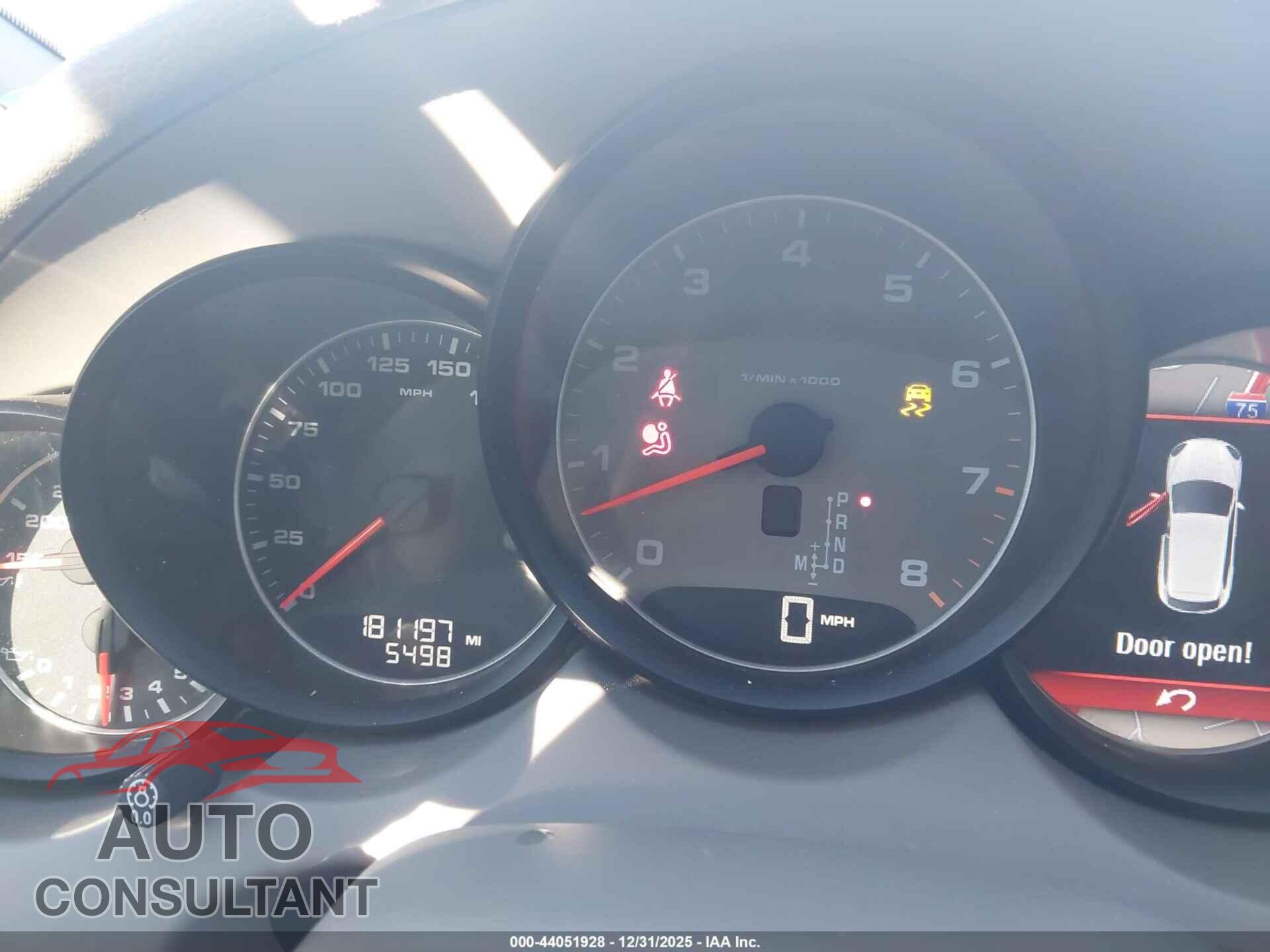 PORSCHE CAYENNE 2011 - WP1AB2A21BLA44986