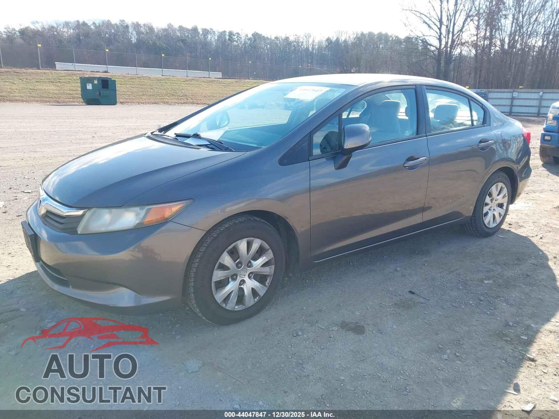 HONDA CIVIC 2012 - 19XFB2F55CE032912
