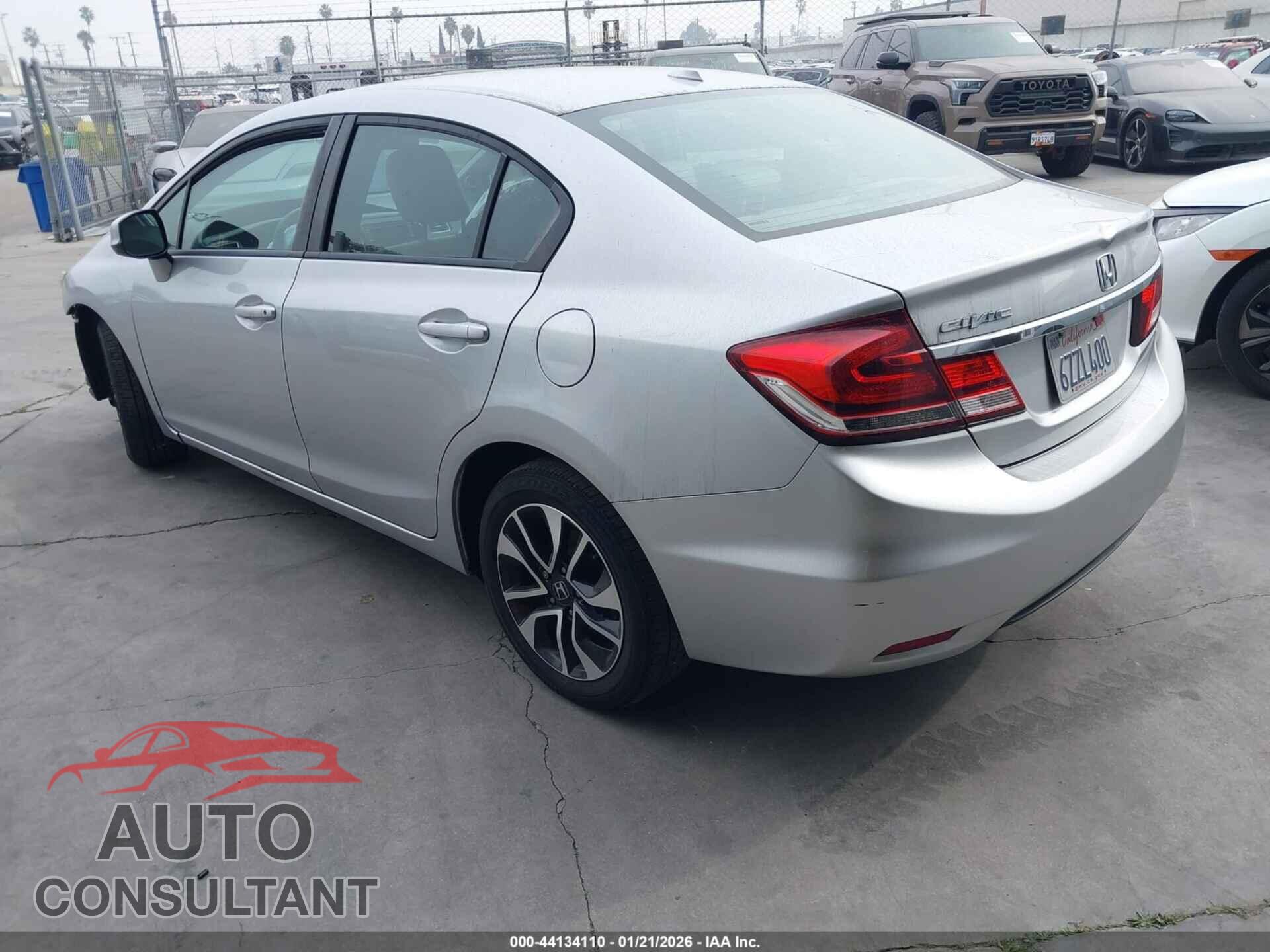 HONDA CIVIC 2013 - 19XFB2F94DE218218